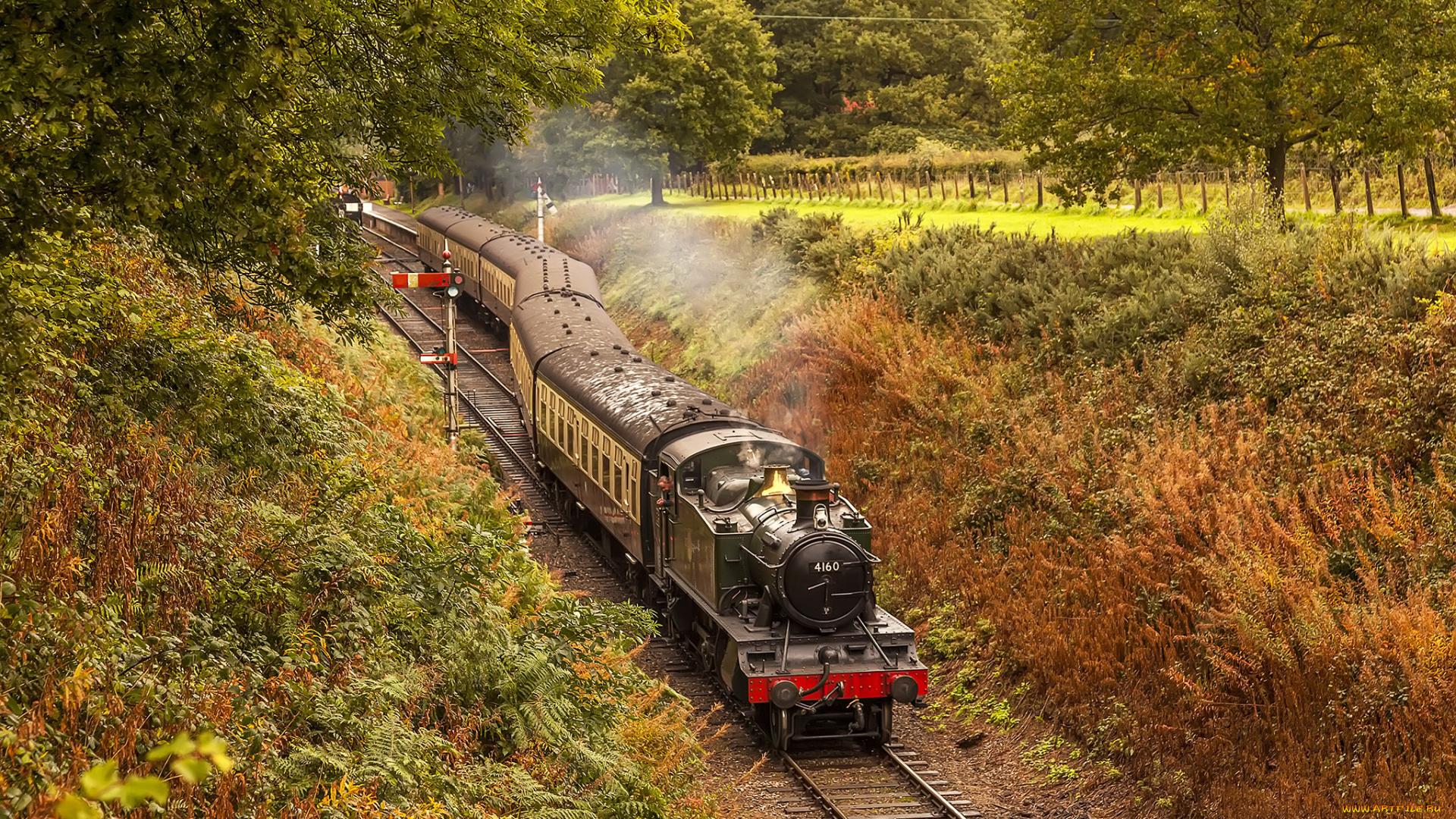 техника, паровозы, локомотив, состав