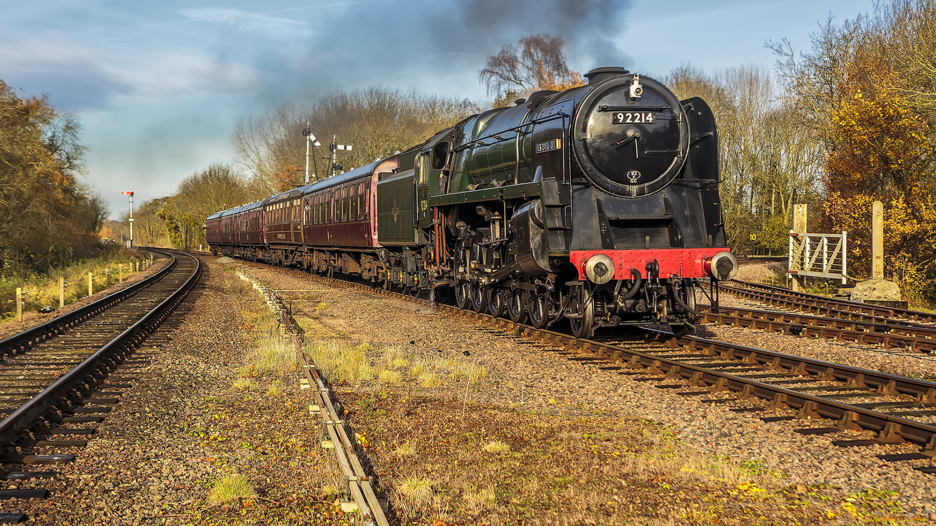 техника, паровозы, локомотив, состав