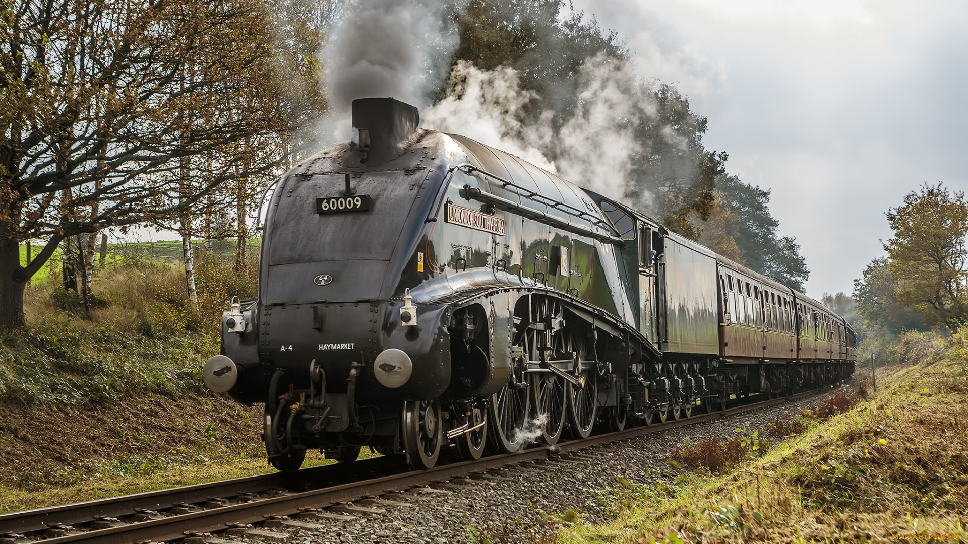 техника, паровозы, локомотив, состав