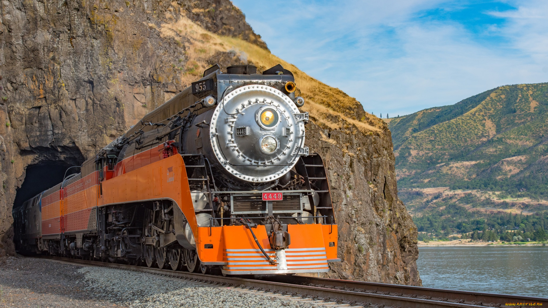 техника, паровозы, локомотив, состав