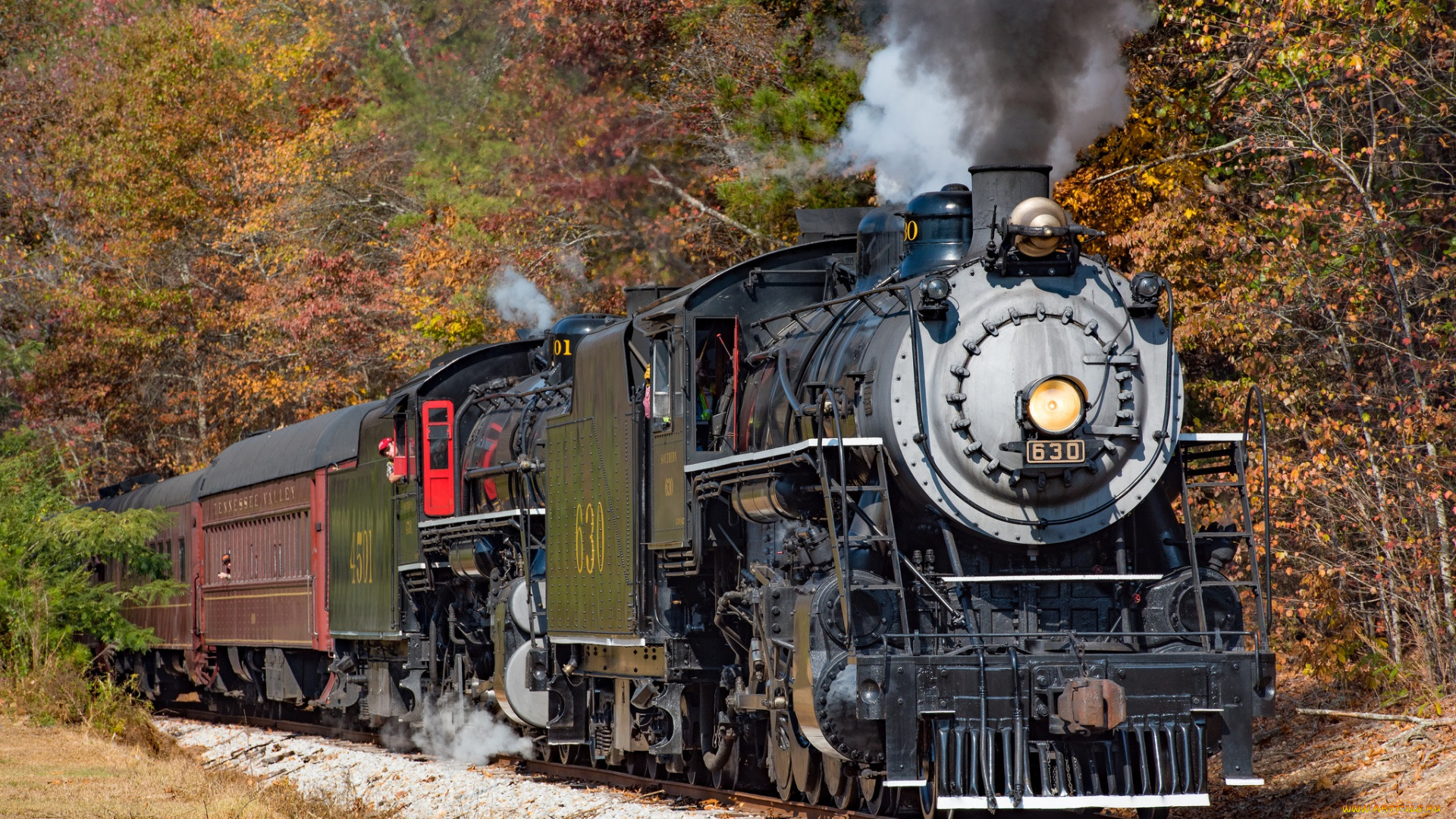 техника, паровозы, локомотив, состав