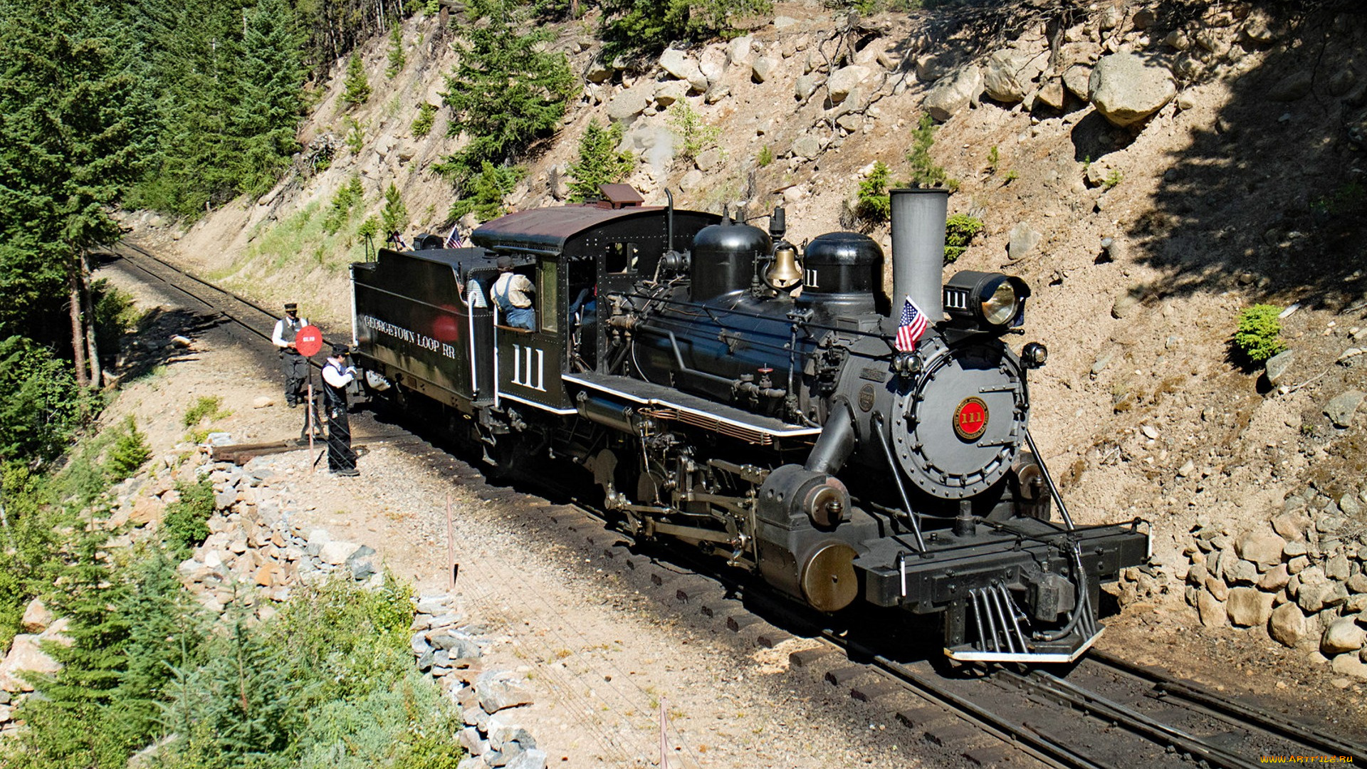 техника, паровозы, локомотив, состав