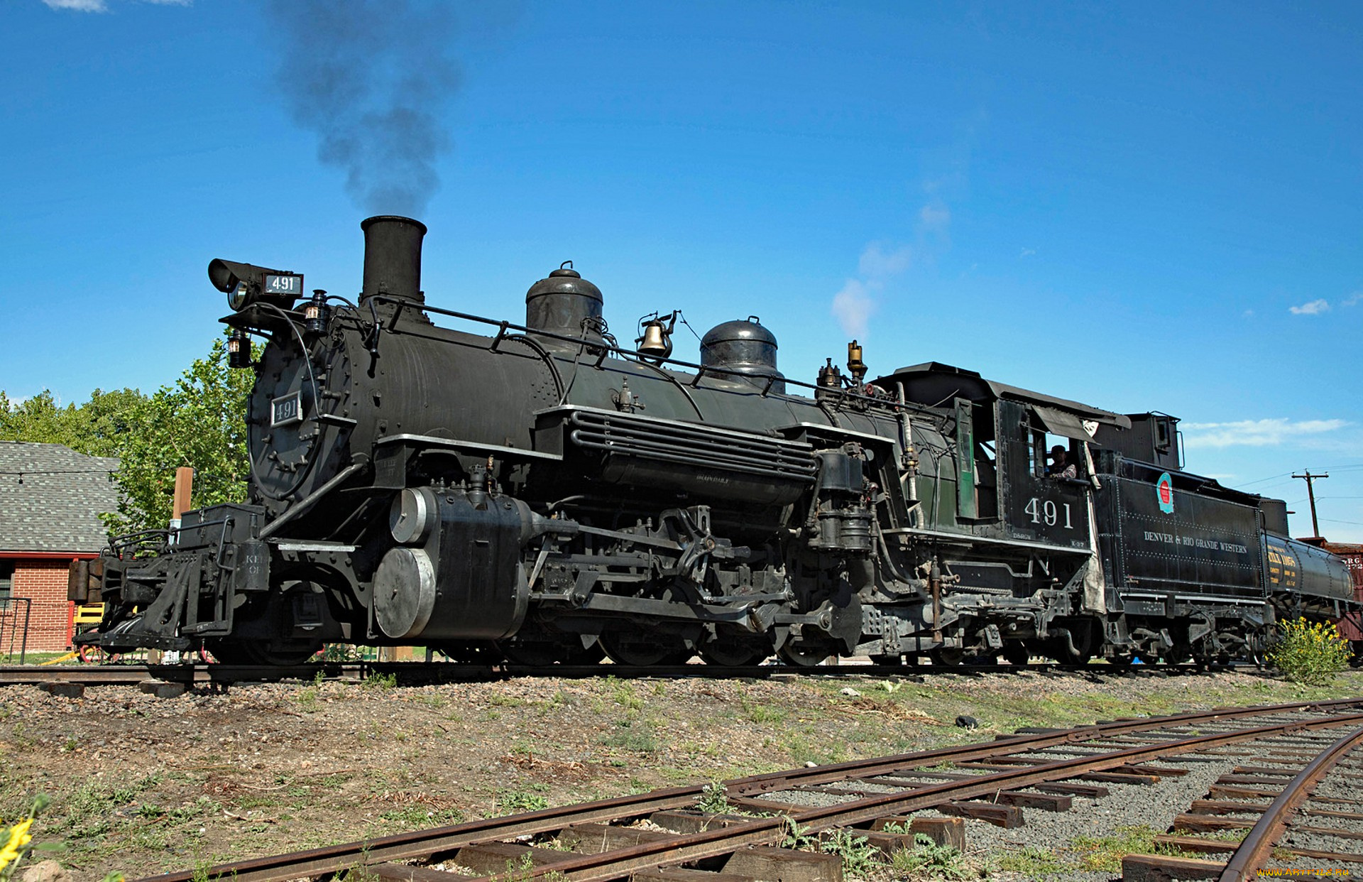 техника, паровозы, локомотив, состав