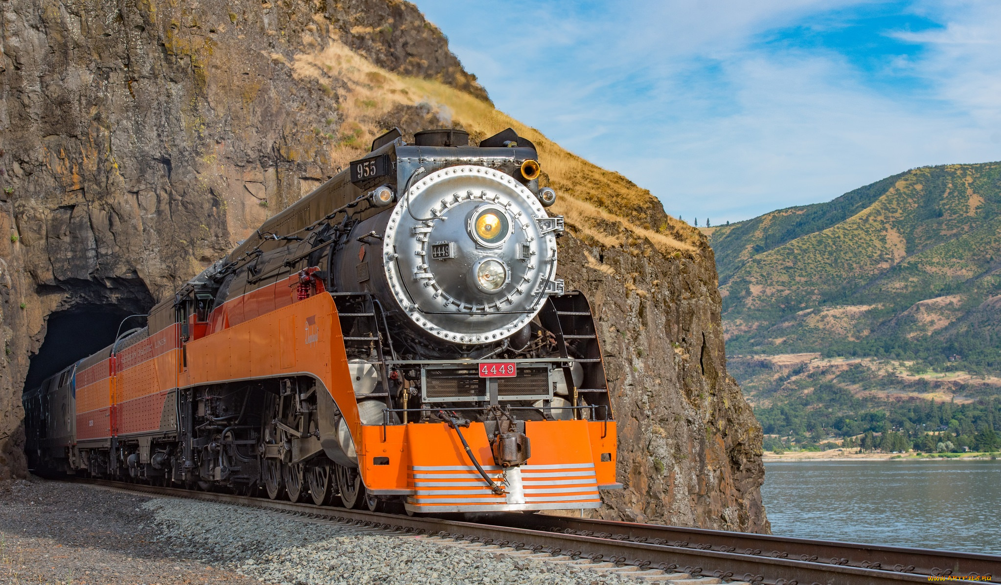 техника, паровозы, локомотив, состав