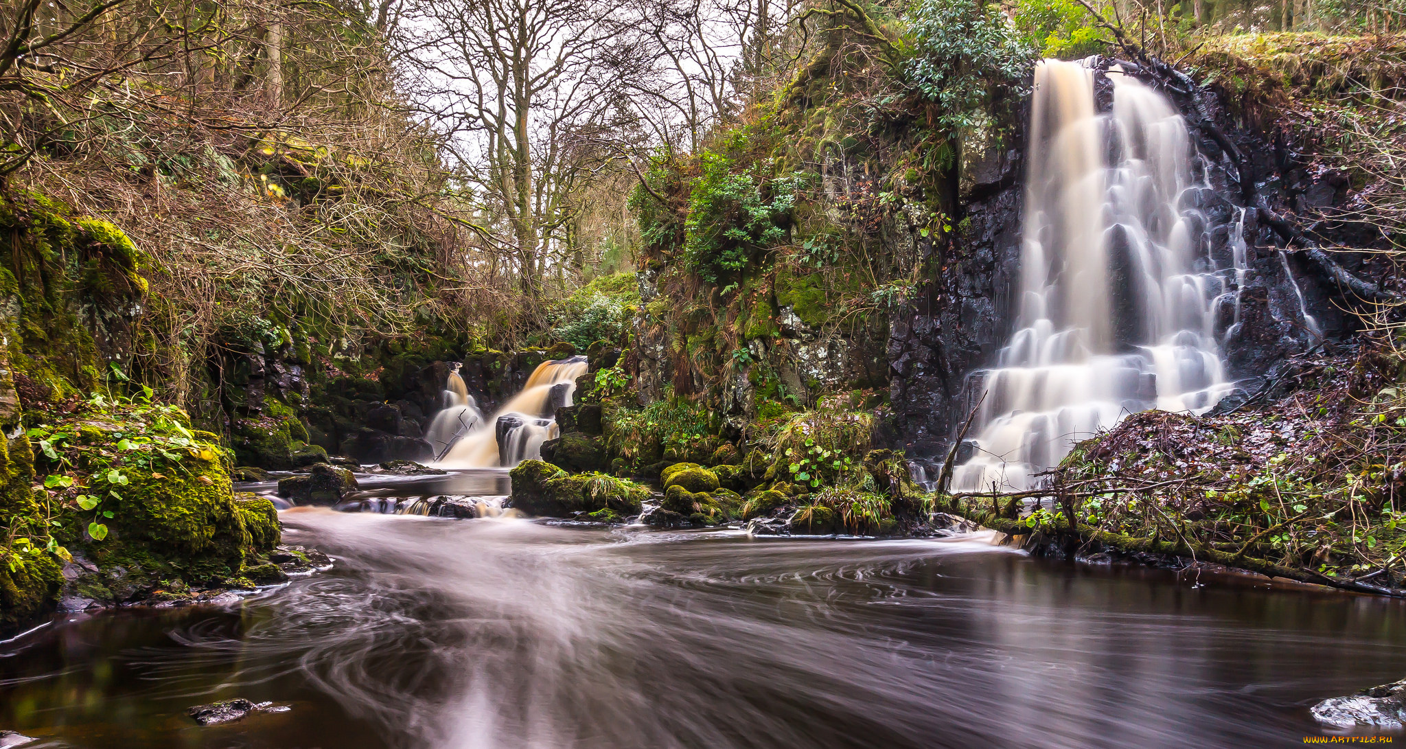природа, водопады, простор