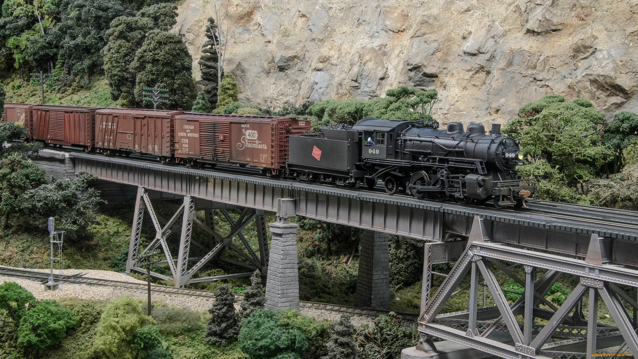 техника, паровозы, локомотив, состав