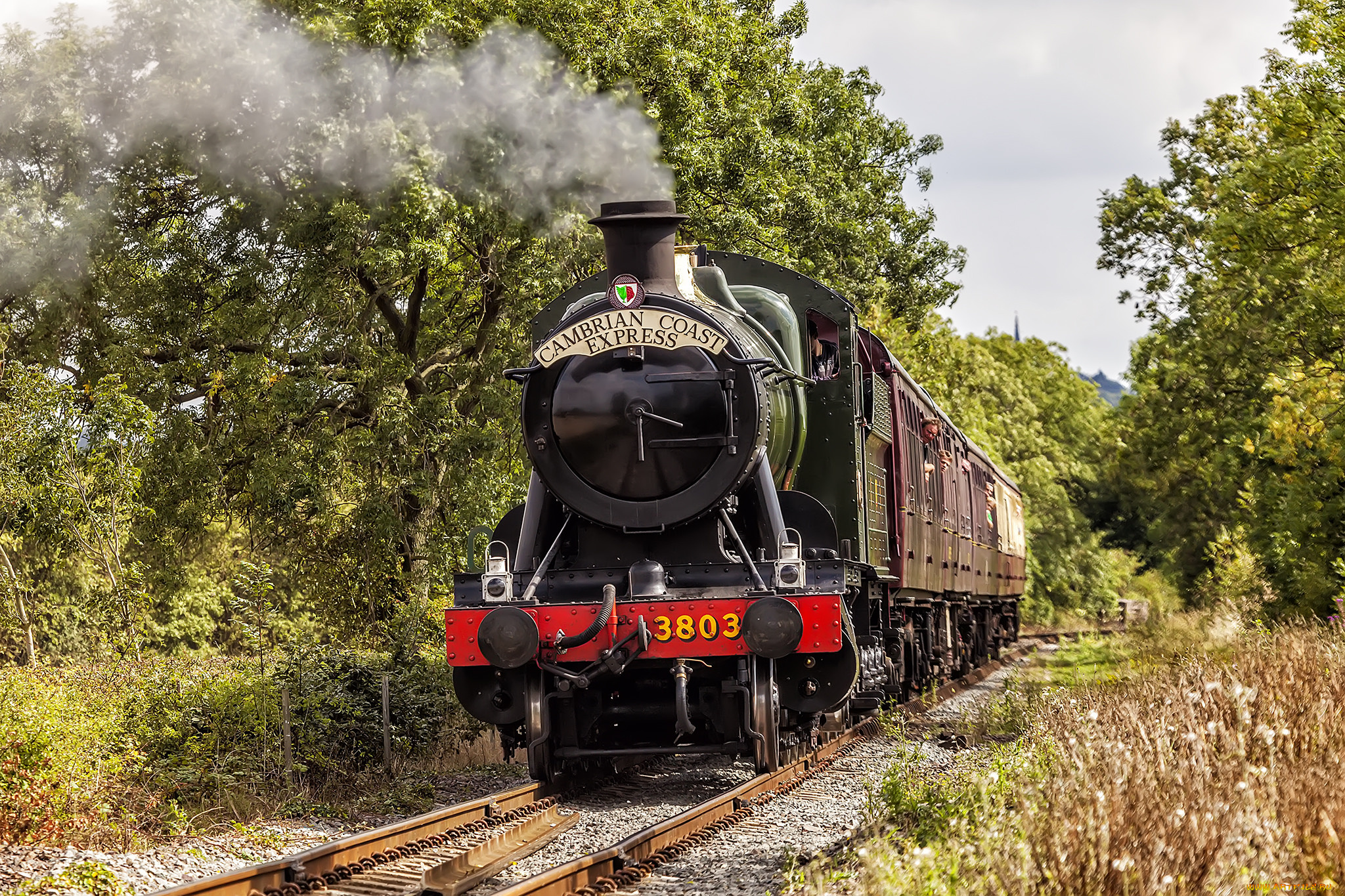техника, паровозы, локомотив, состав