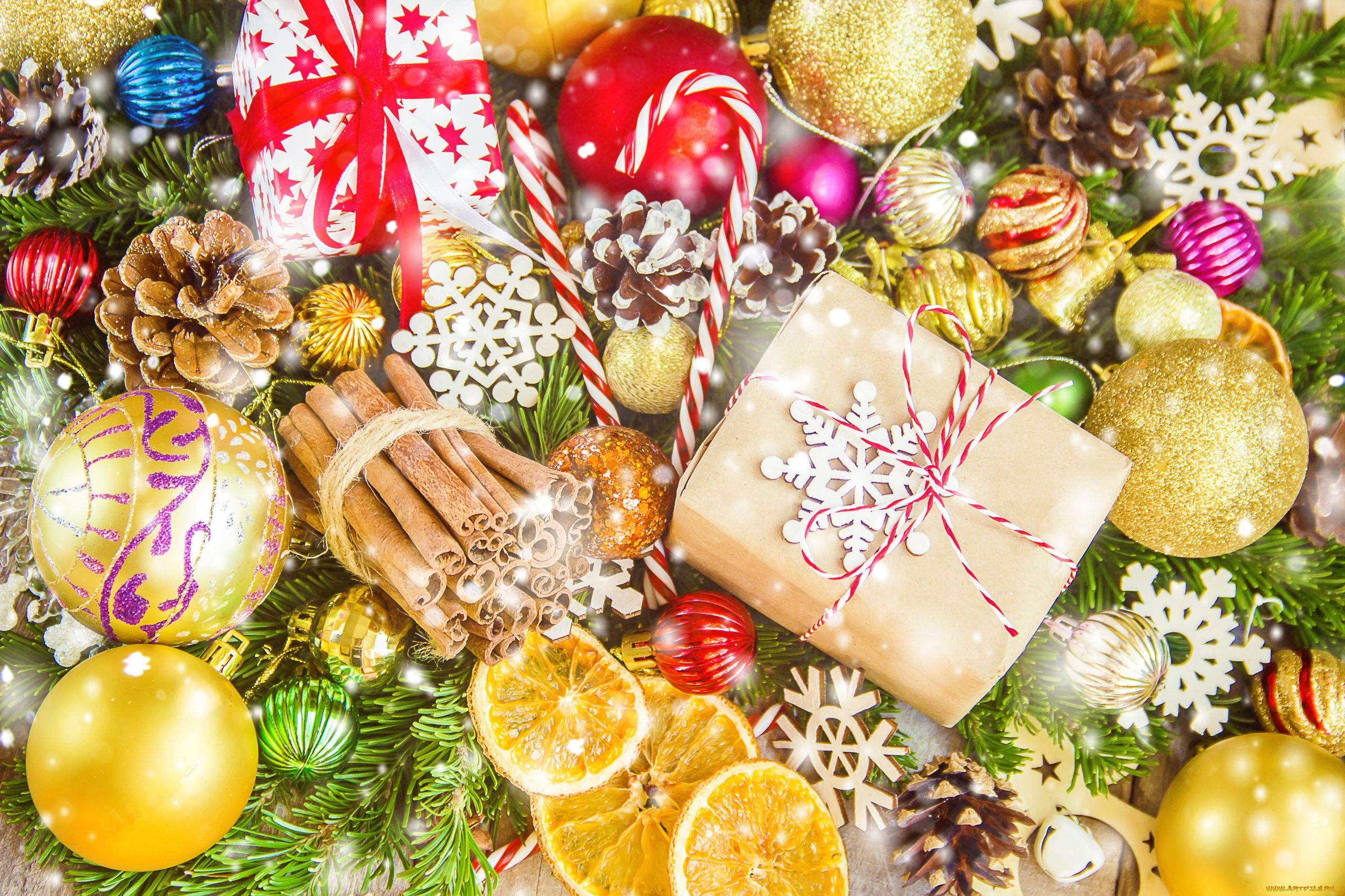 праздничные, -, разное, , новый, год, подарок, шары, шишки