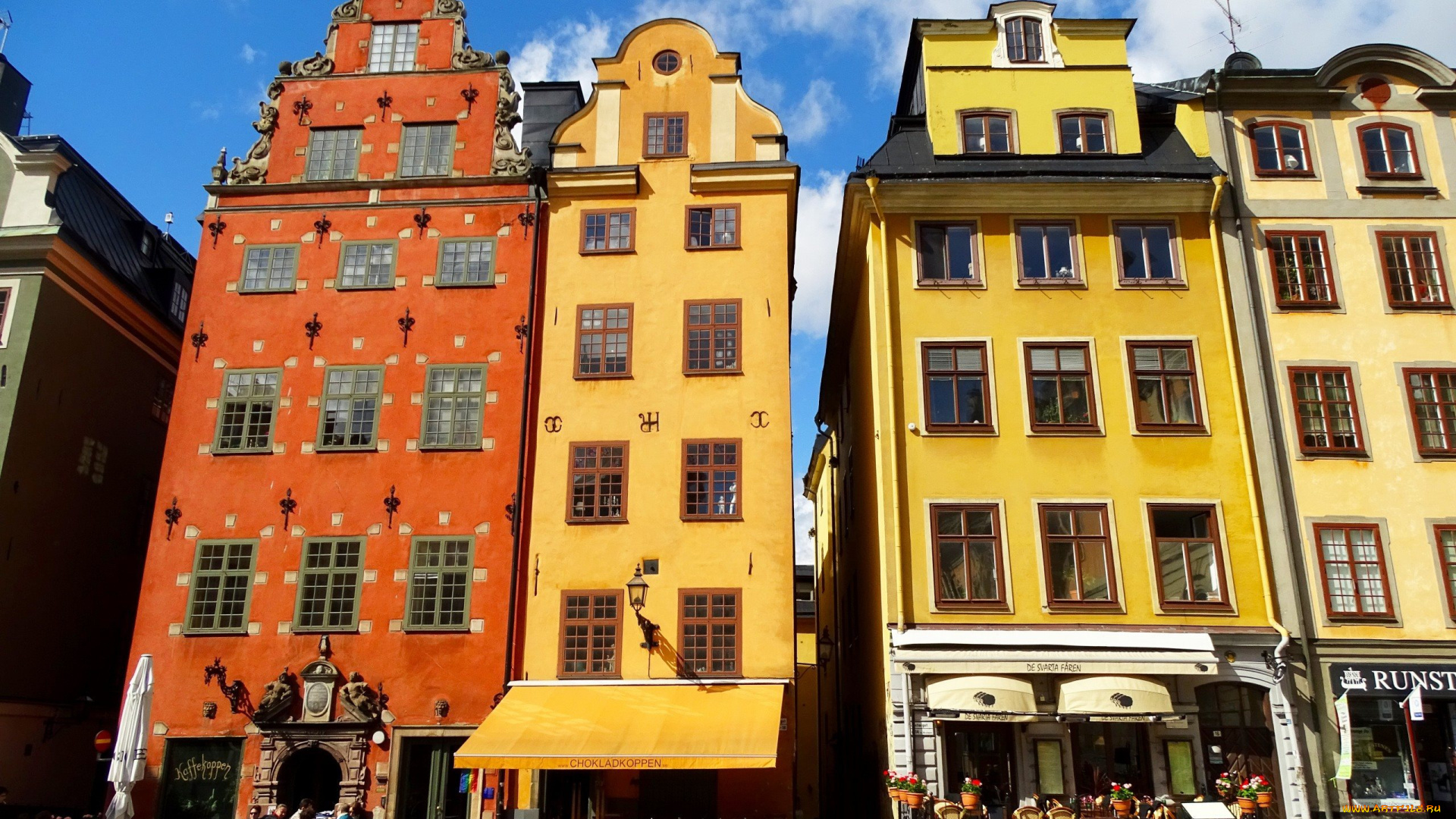 города, стокгольм, , швеция, дома