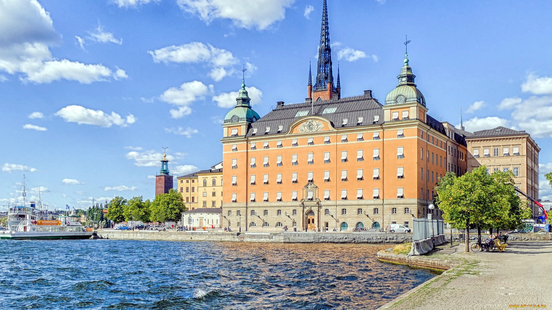 города, стокгольм, , швеция, здание