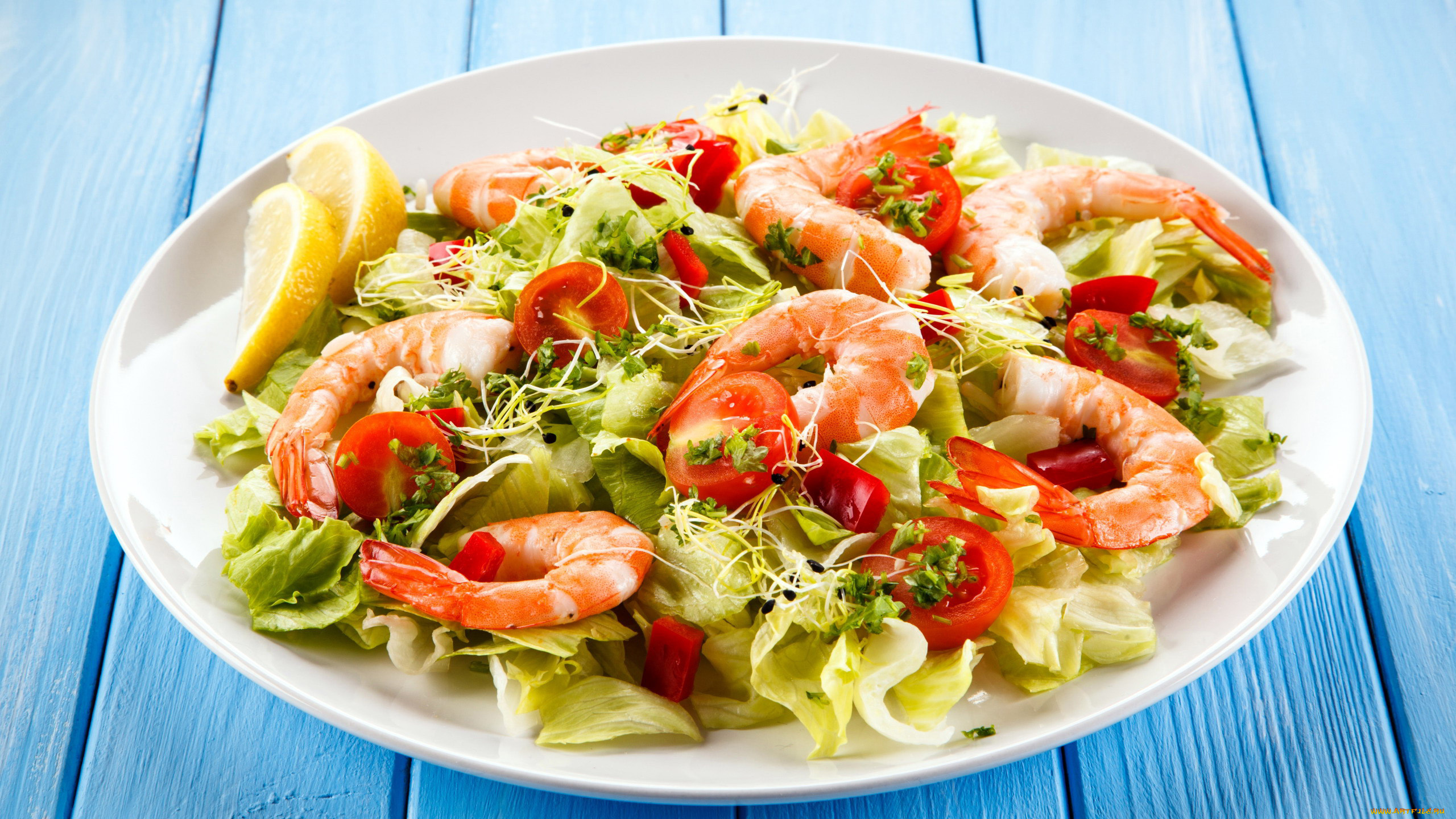 еда, рыбные, блюда, , с, морепродуктами, креветки