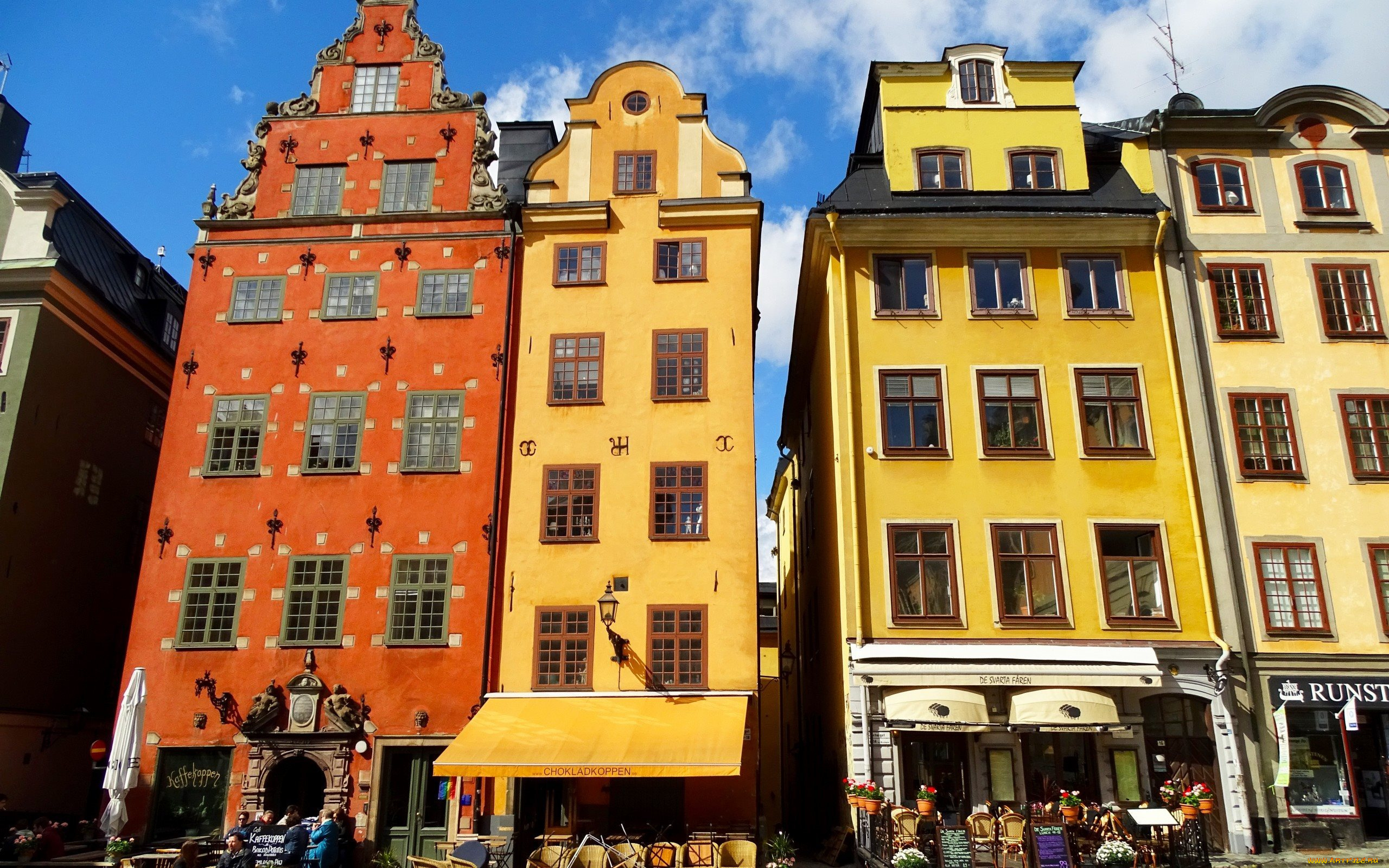 города, стокгольм, , швеция, дома