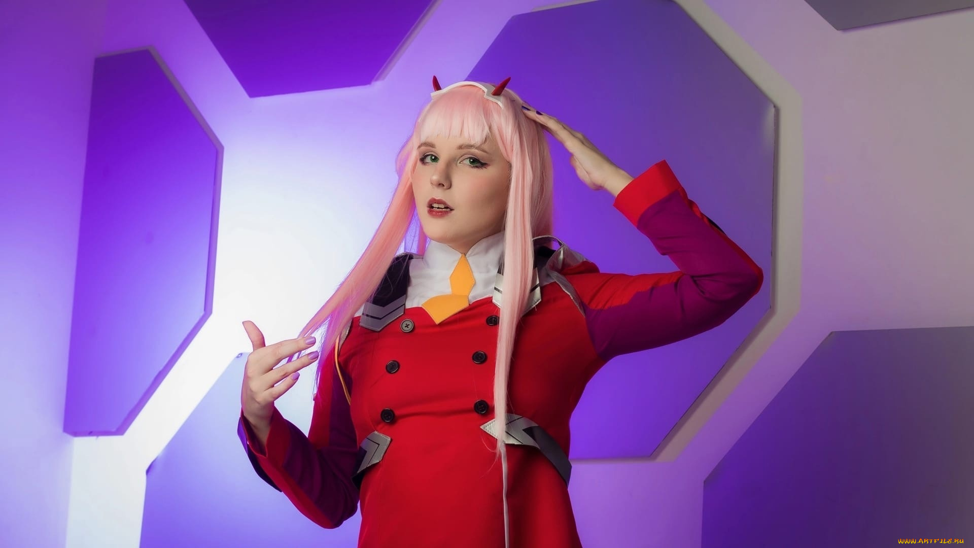 acker, cosplay, девушки, -, креатив, , косплей, образ, наряд, рожки