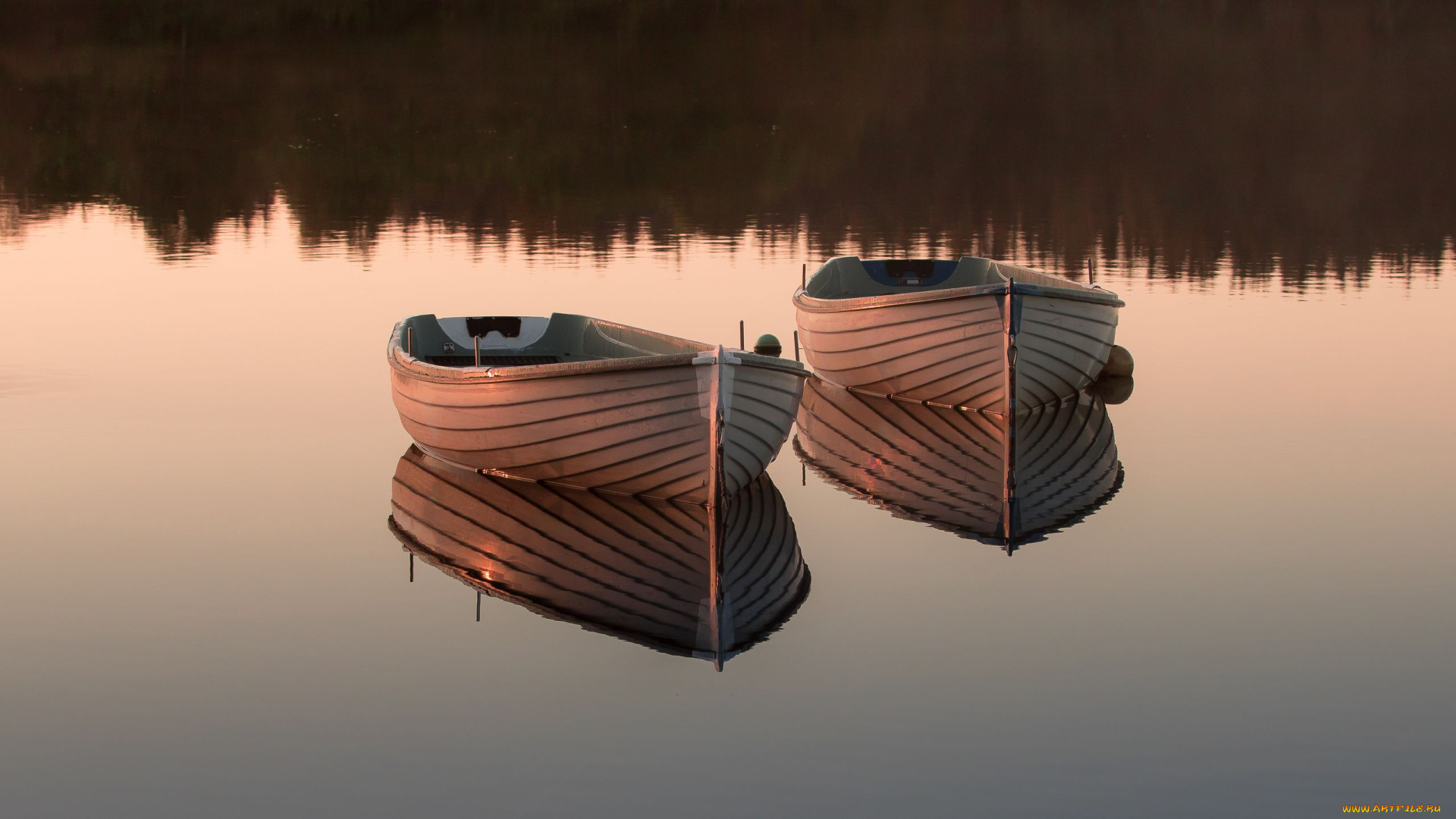корабли, лодки, , шлюпки, озеро, отражение