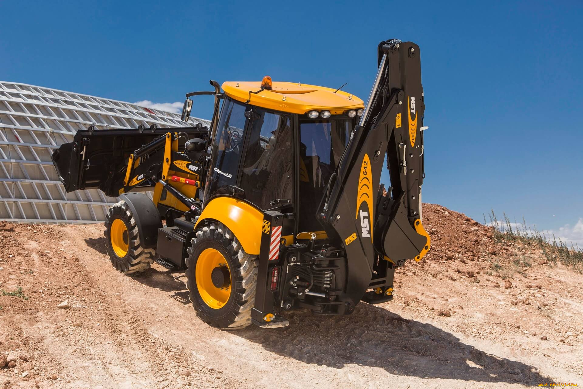 техника, фронтальные, погрузчики, mst