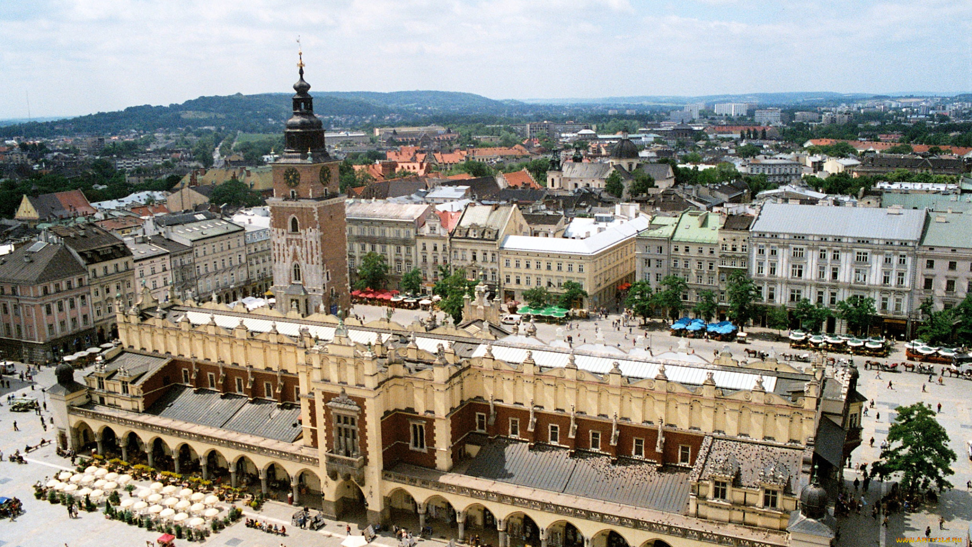 main, square, города, краков, , польша, main, square