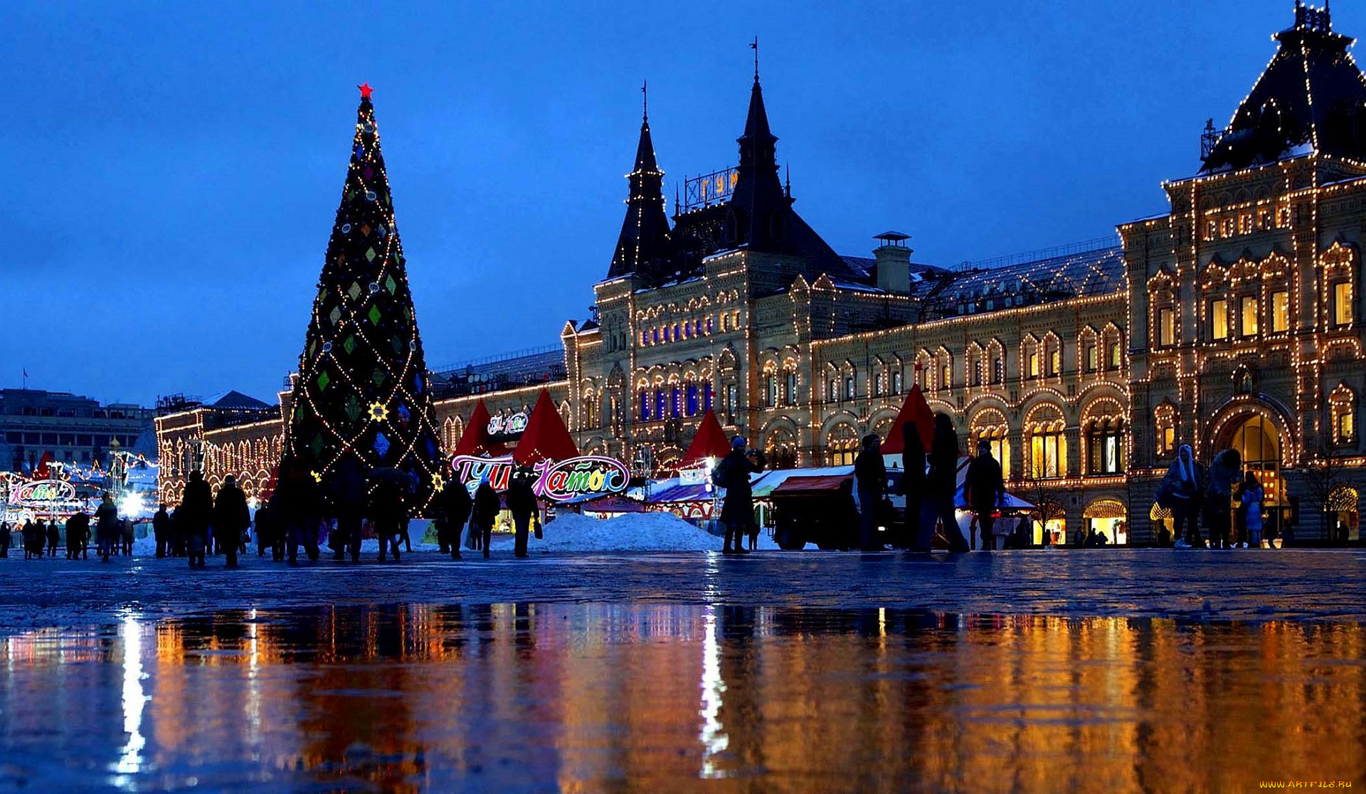 города, москва, , россия, здание, люди, каток, ёлка