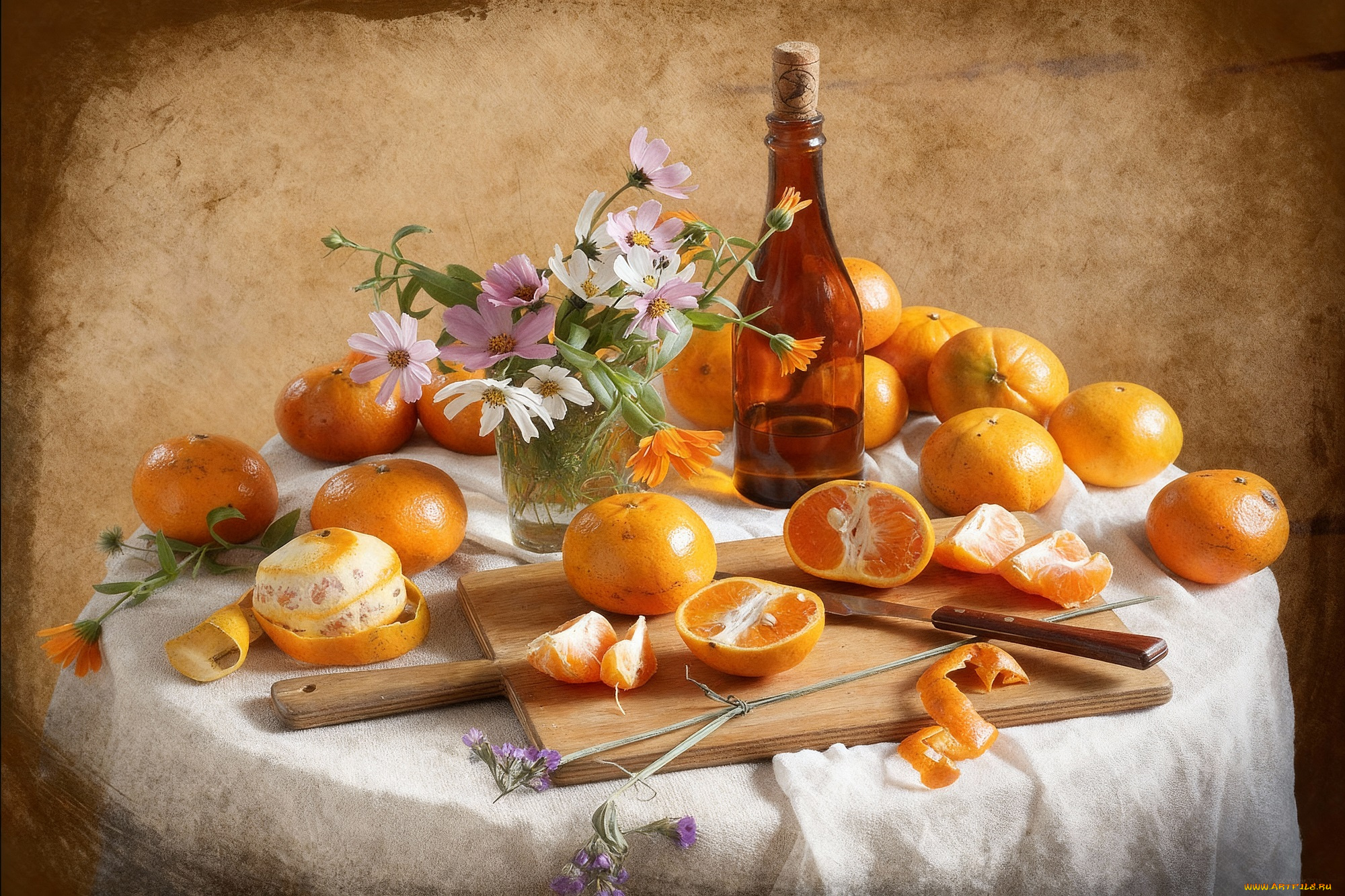 рисованное, еда, натюрморт