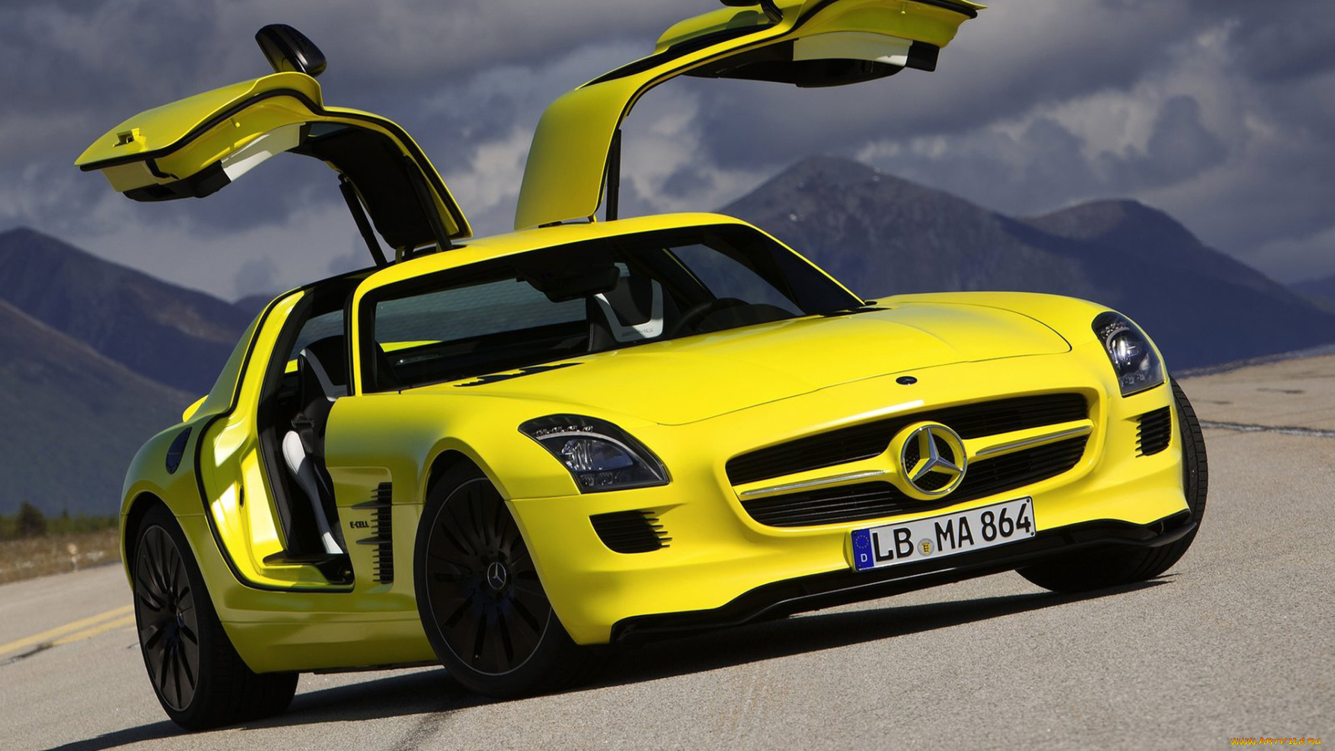автомобили, mercedes, benz, sls, amg, gullwing, doors