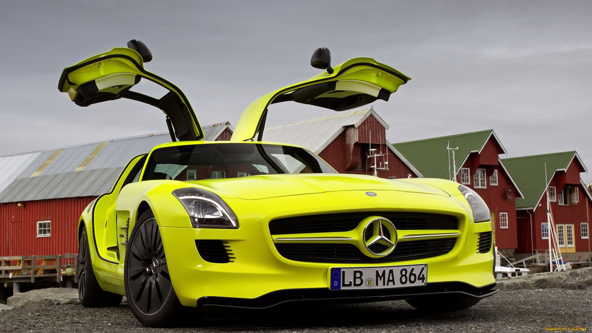 автомобили, mercedes, benz, sls, amg, gullwing, doors