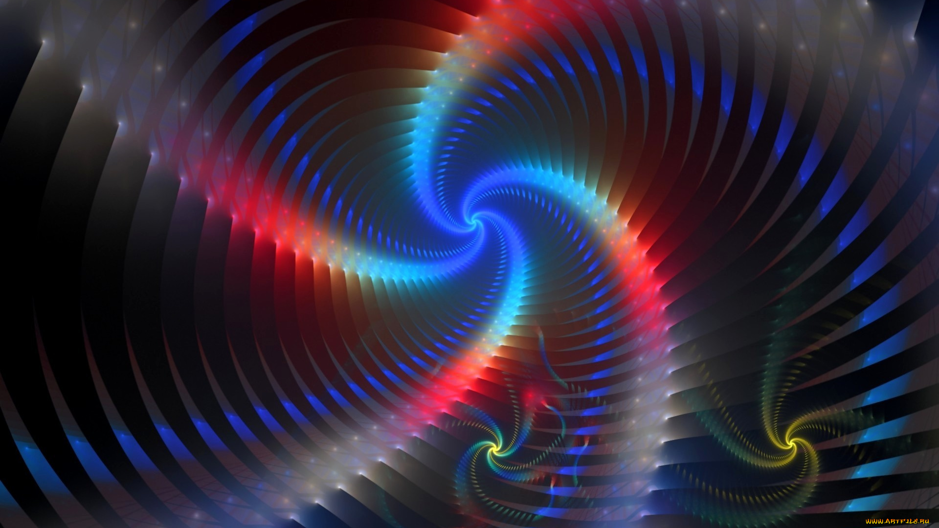 3д, графика, fractal, фракталы, цвета, узор, фрактал