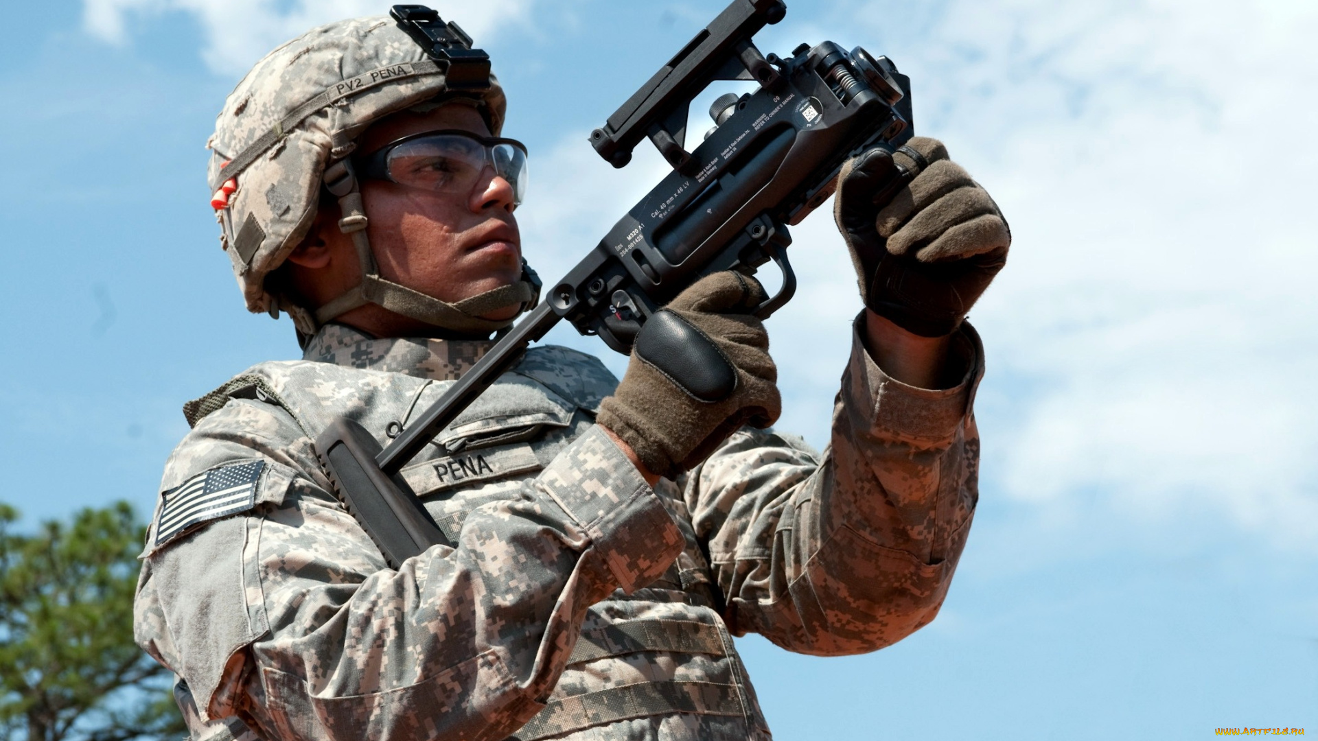 оружие, армия, спецназ, гранатомет, солдат