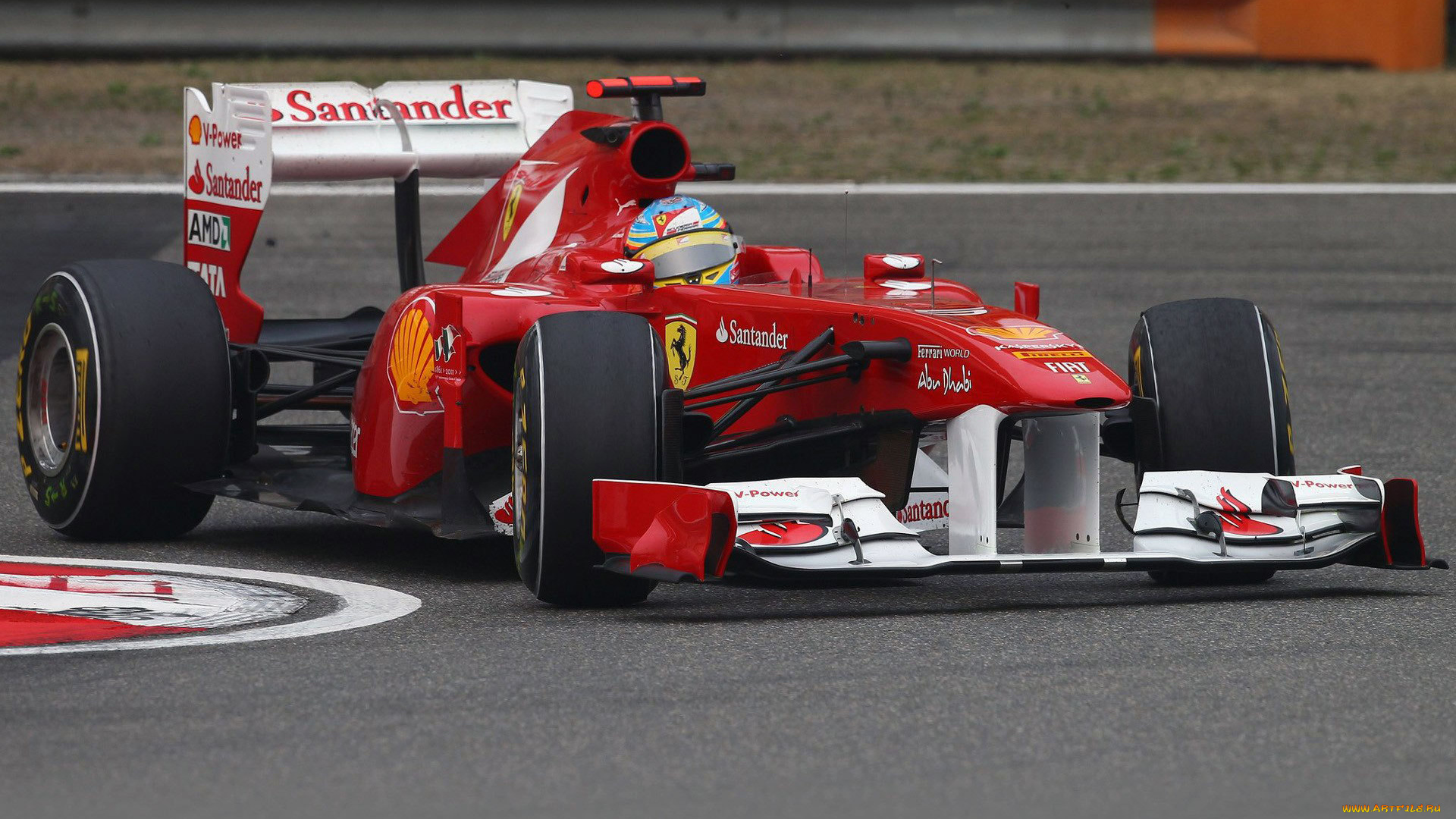 спорт, формула, поворот, трасса, пилот, гонщик, фернандо, алонсо, феррари, шанхай, китай, ф1, 1