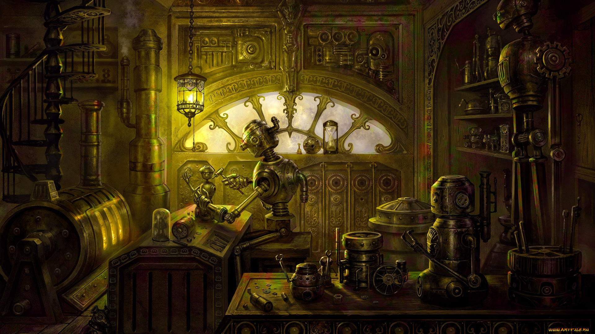 targete, фэнтези, роботы, киборги, механизмы, jp