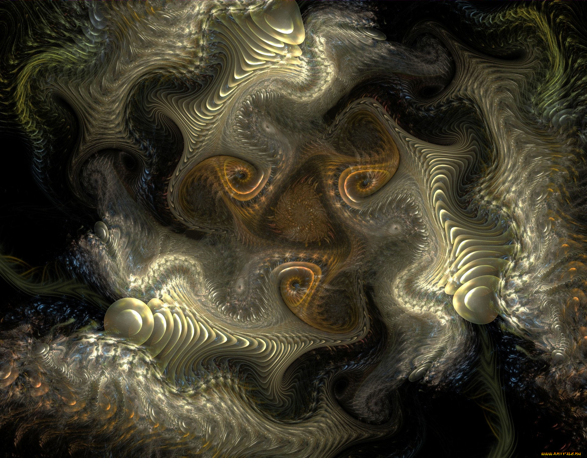 3д, графика, fractal, фракталы, фрактал, фон