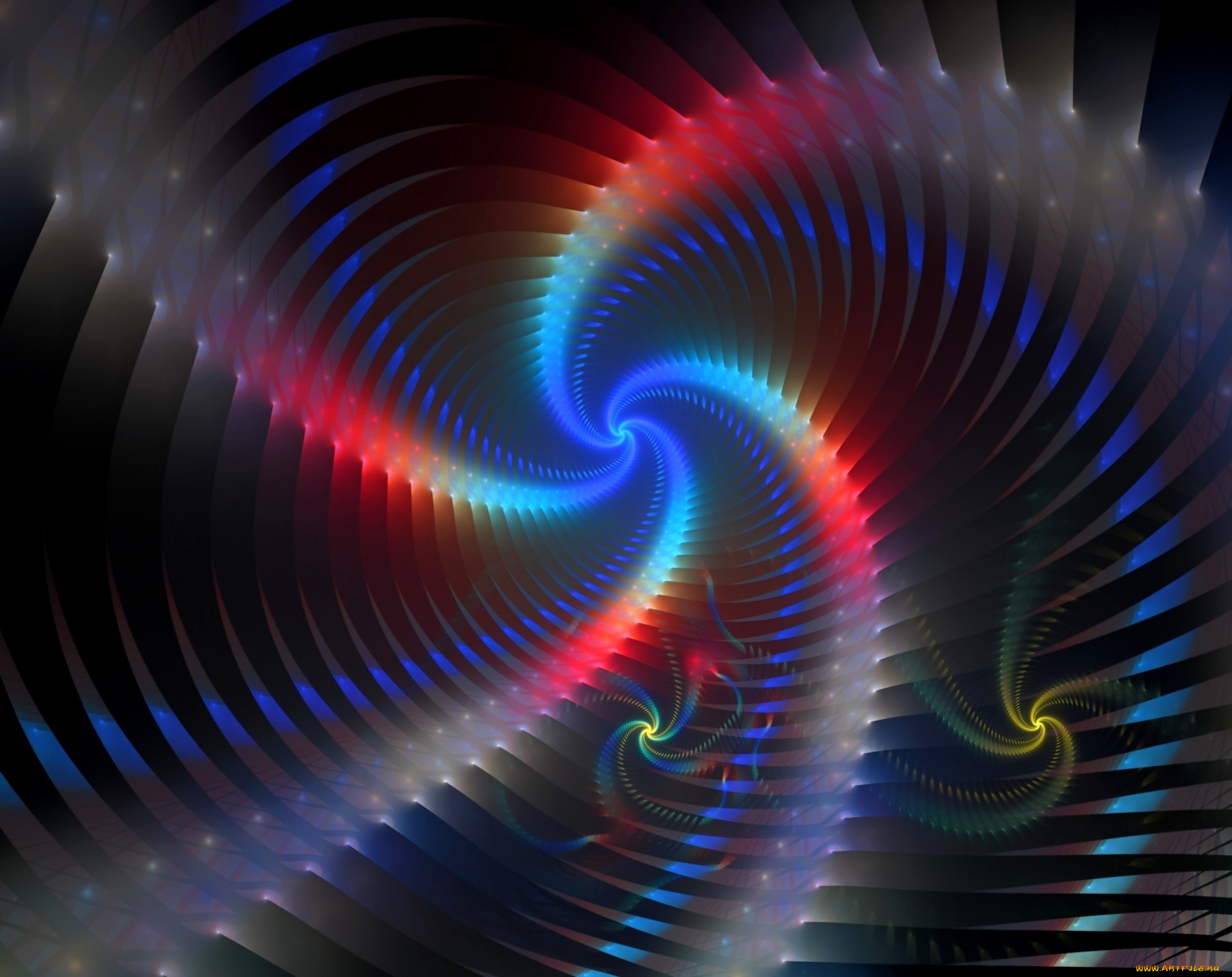 3д, графика, fractal, фракталы, цвета, узор, фрактал