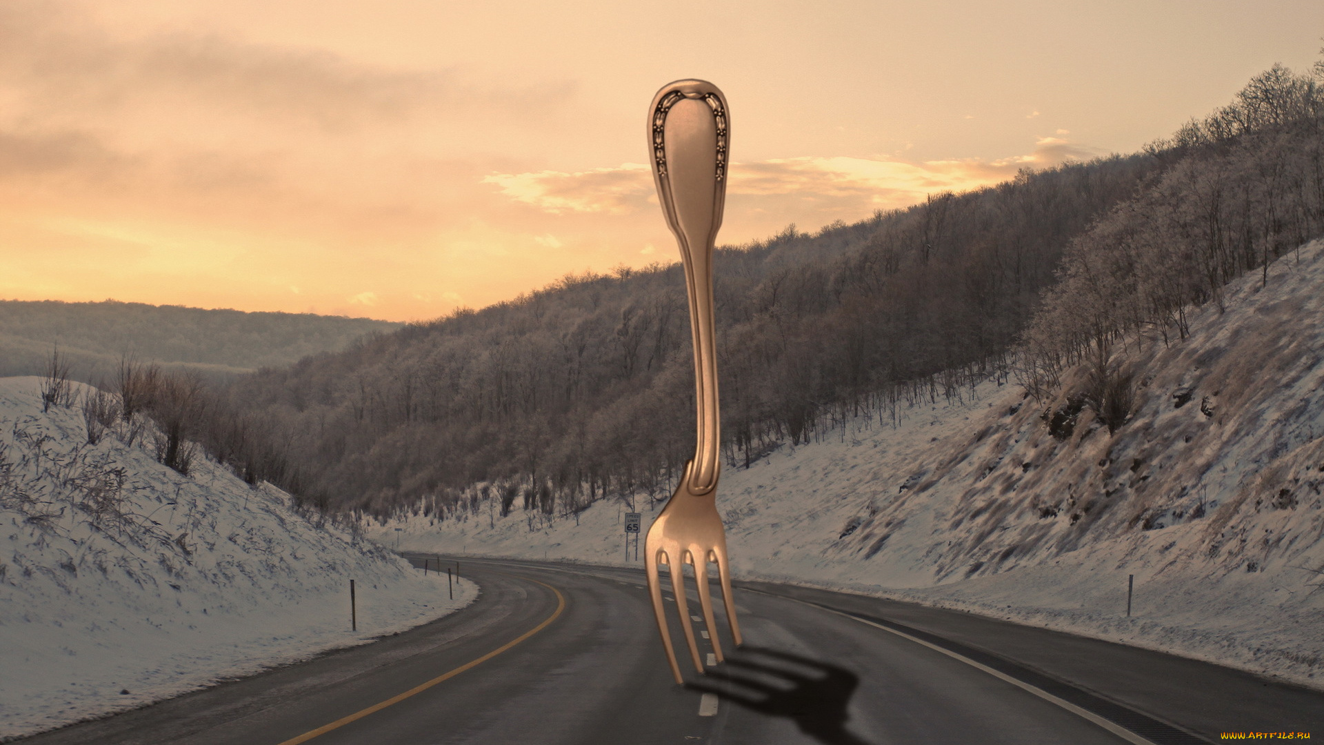 разное, компьютерный, дизайн, дорога, вилка, ситуация