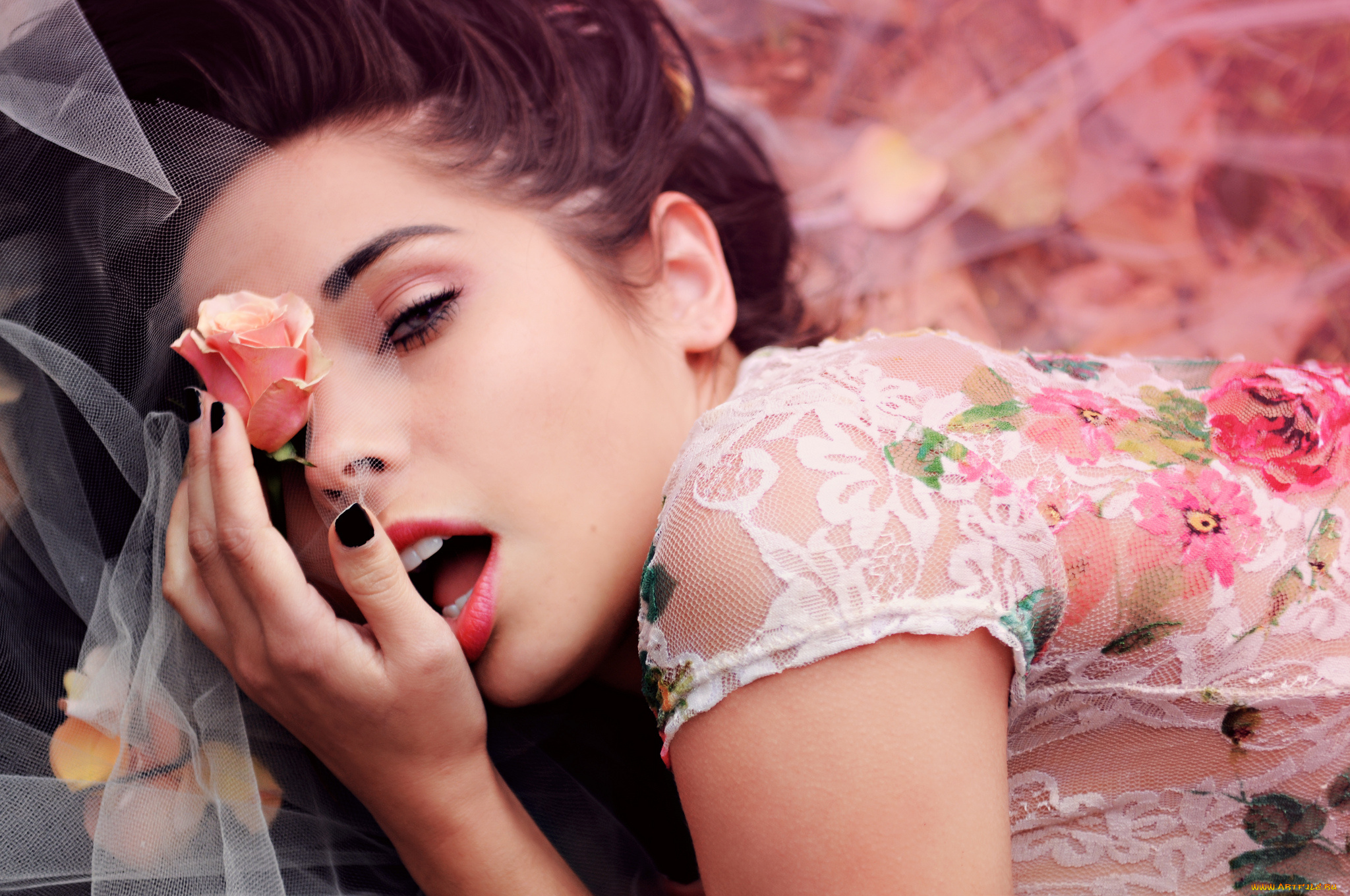 Rachel, Dashae, девушки, роза