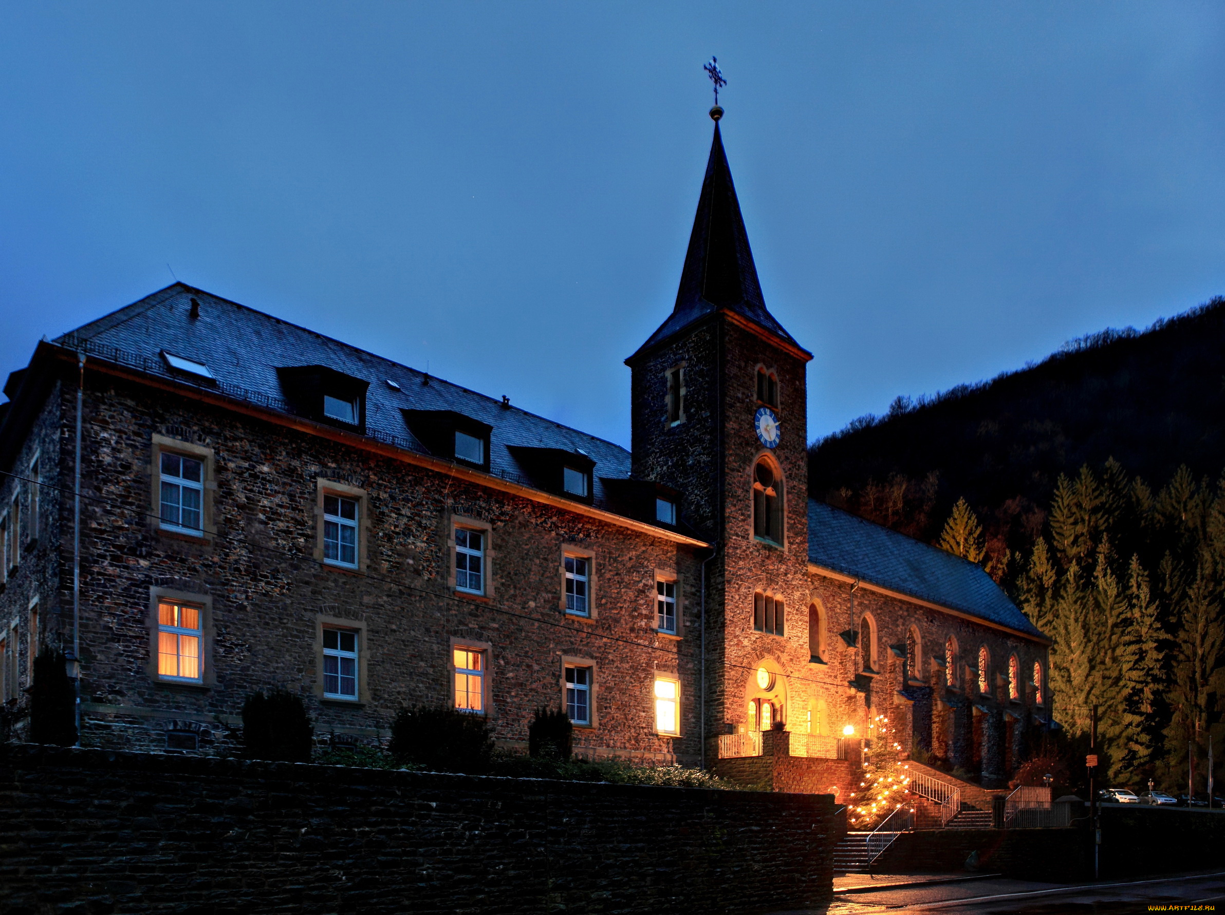 германия, трайс, карден, кирха, города, католические, соборы, костелы, аббатства