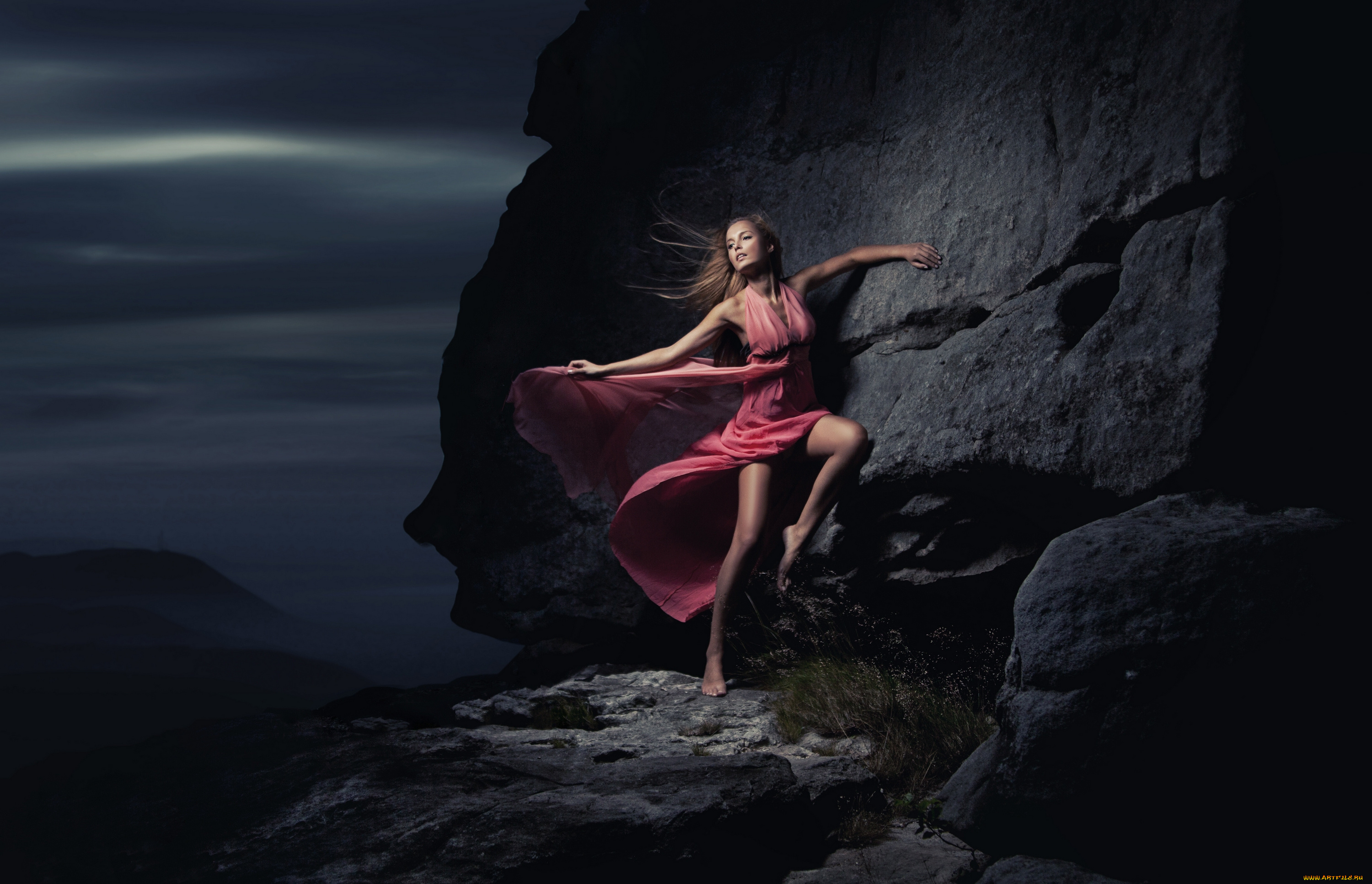 -Unsort, Блондинки, девушки, unsort, блондинки, камни, платье