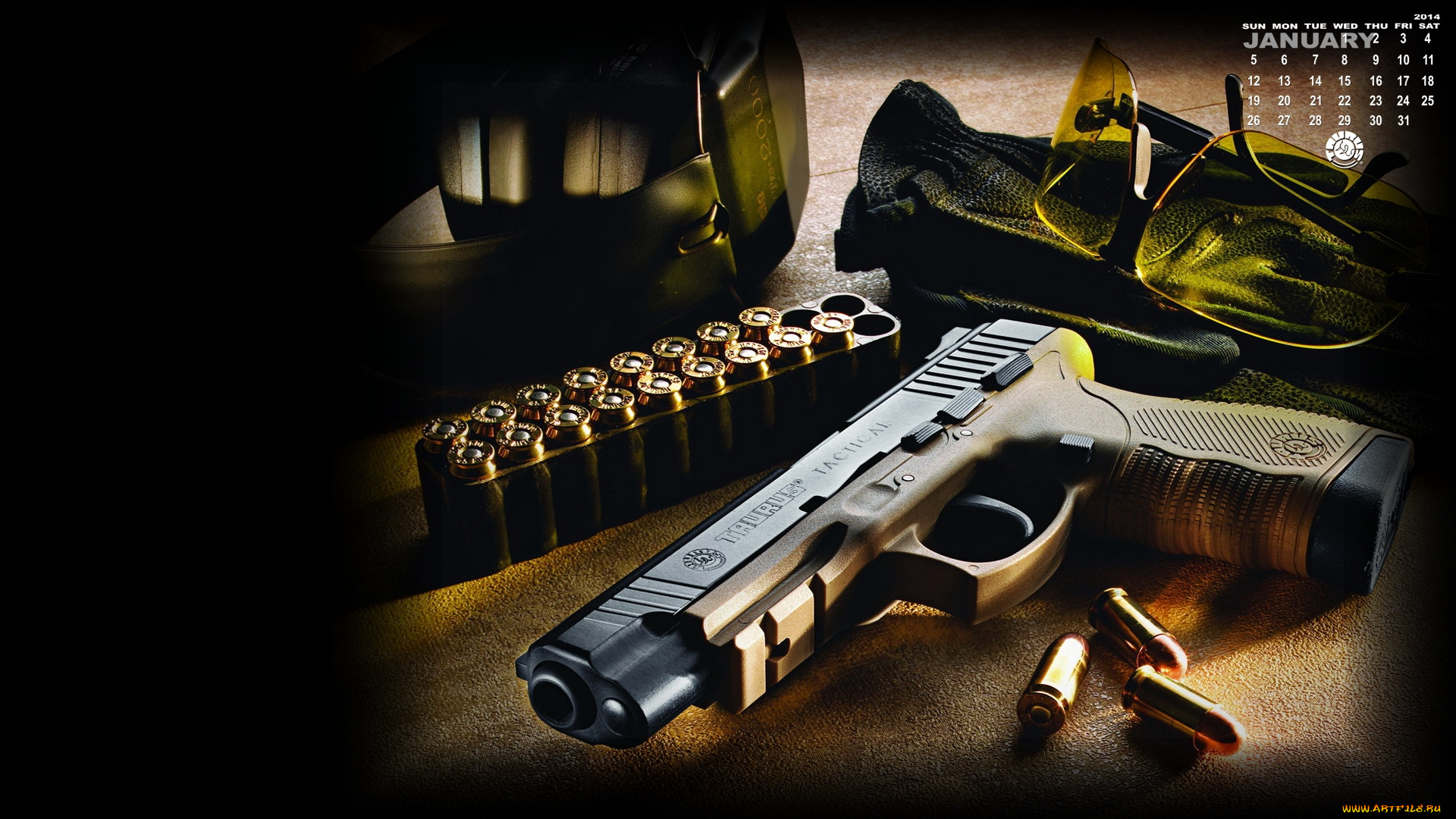 календари, оружие, пистолет