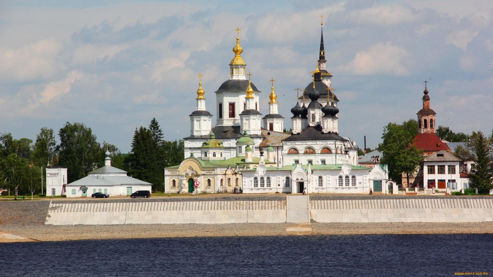 великий, устюг, , соборное, дворище, города, -, православные, церкви, , монастыри, храмы, россия, река, купола