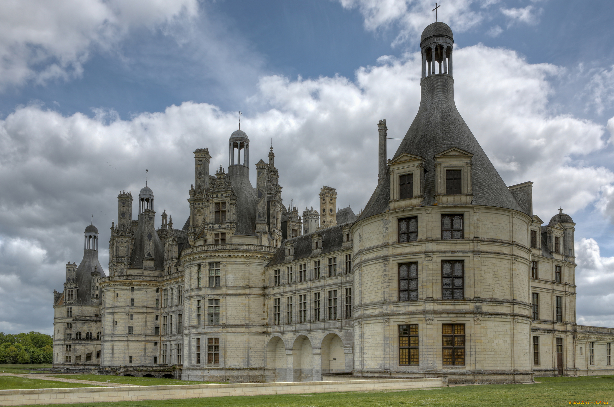 замок, шамбор, города, замки, луары, , франция, шамбор