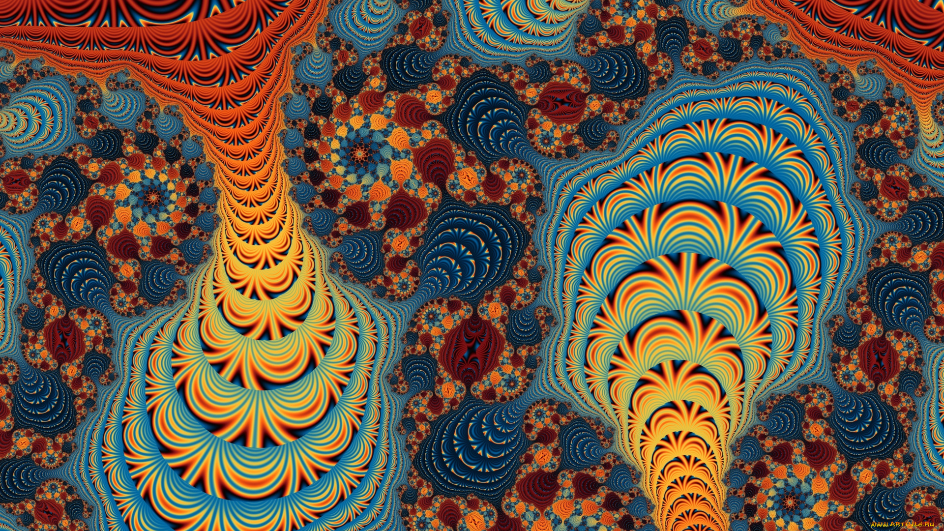 3д, графика, фракталы, , fractal, узор, фон, цвета