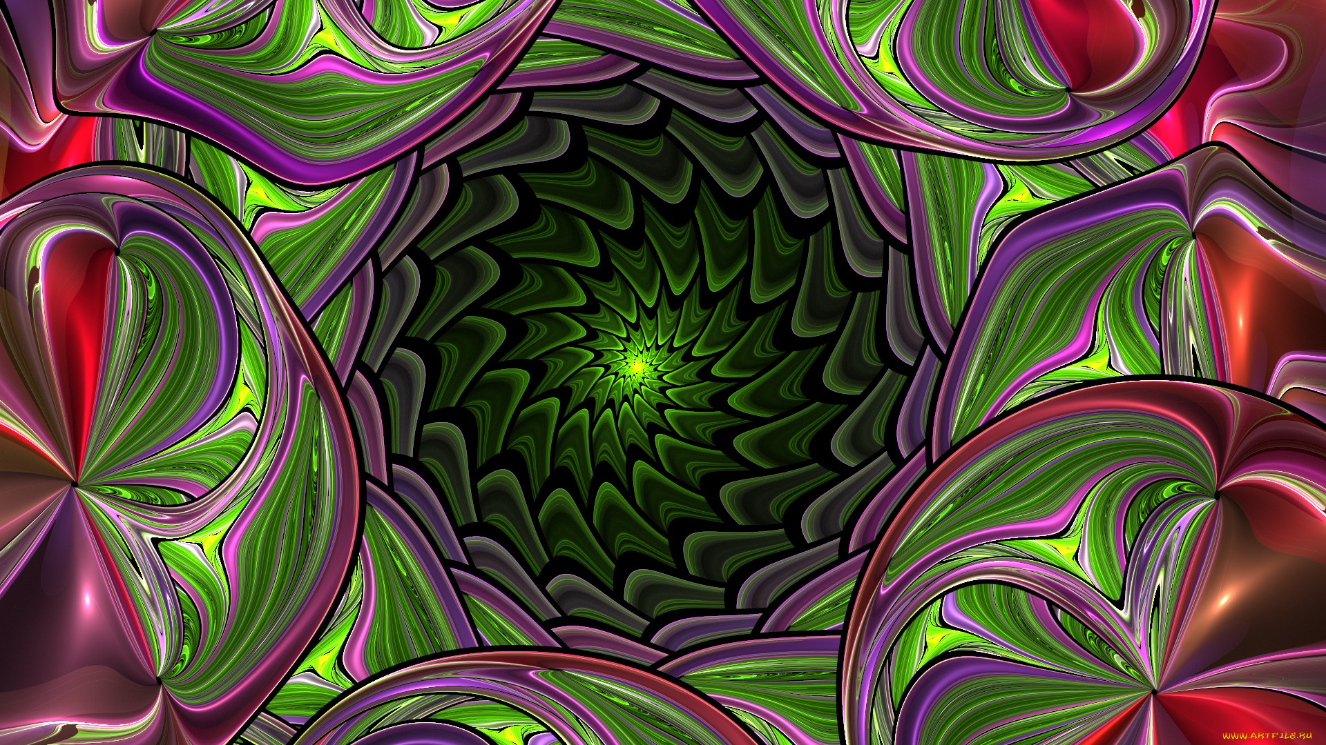 3д, графика, фракталы, , fractal, узор, фон, цвета