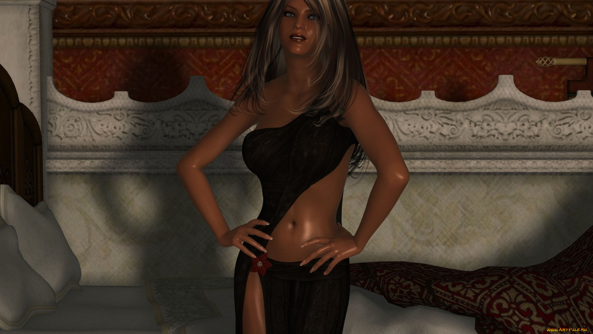 3д, графика, люди, , people, фон, взгляд, девушка