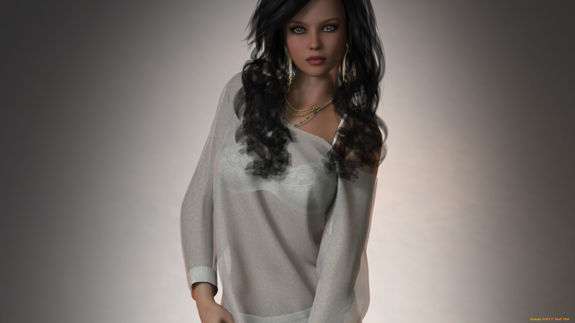 3д, графика, люди, , people, фон, взгляд, девушка