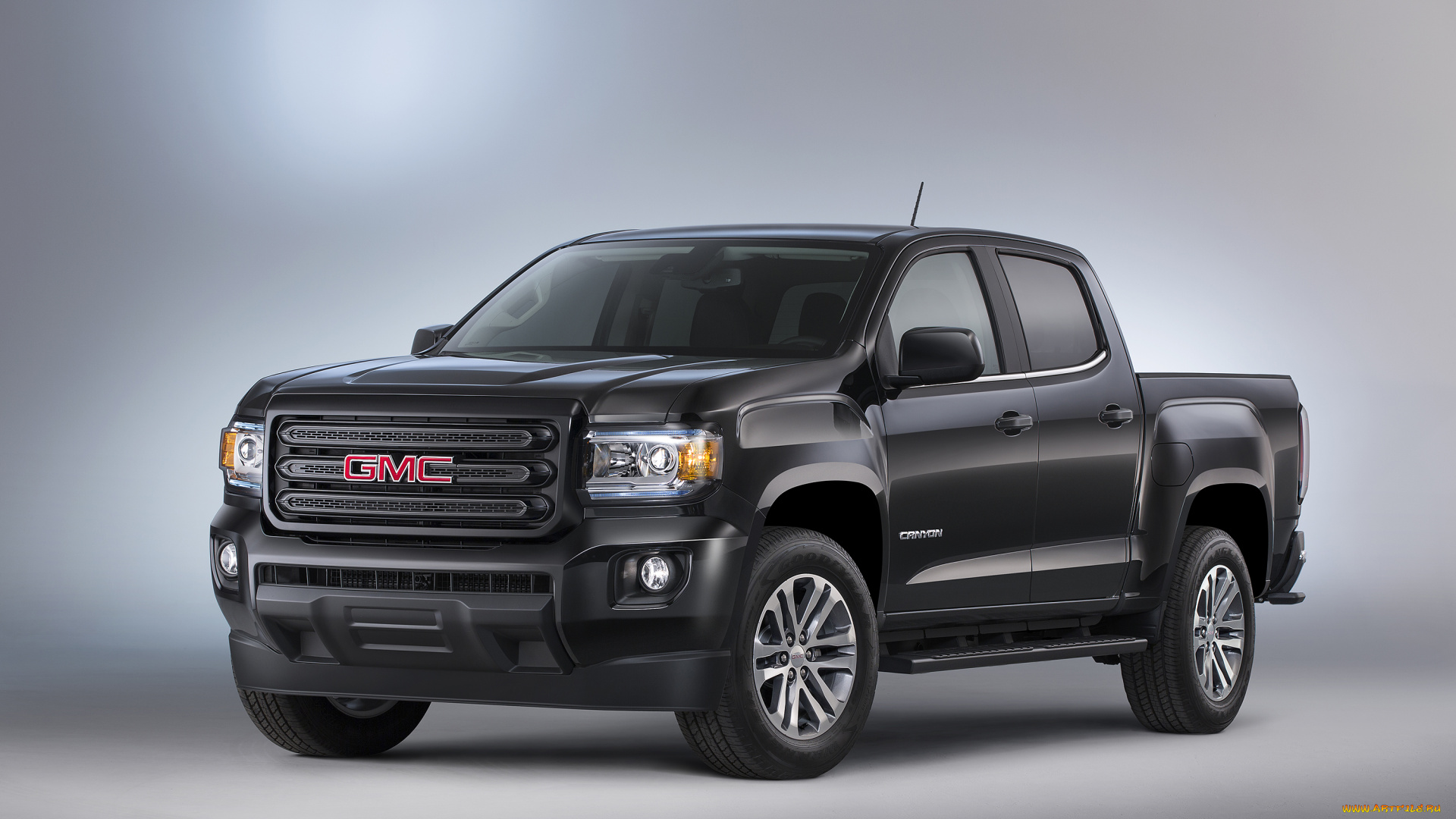 автомобили, gm-gmc, 2015г, gmc, canyon, sle, nightfall, crew, cab, темный