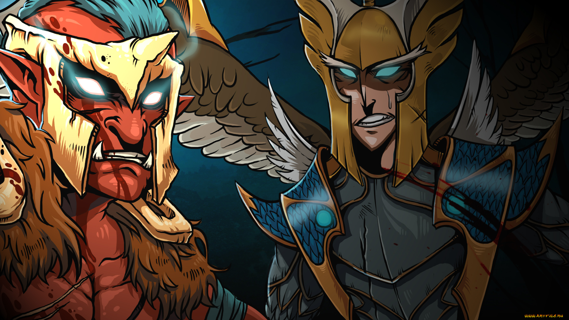 dota2, видео, игры, dota, 2, существа, крылья