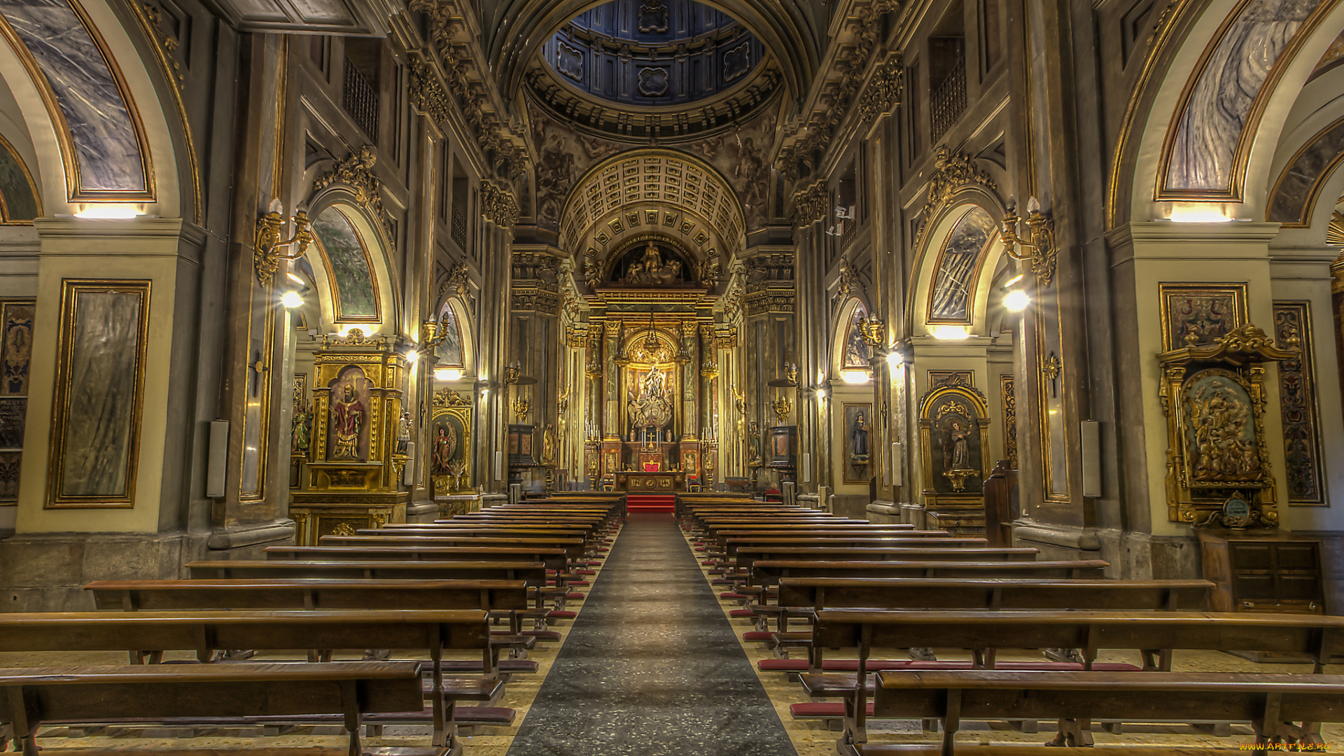 iglesia, de, san, jose&, 769, интерьер, убранство, , роспись, храма, храм