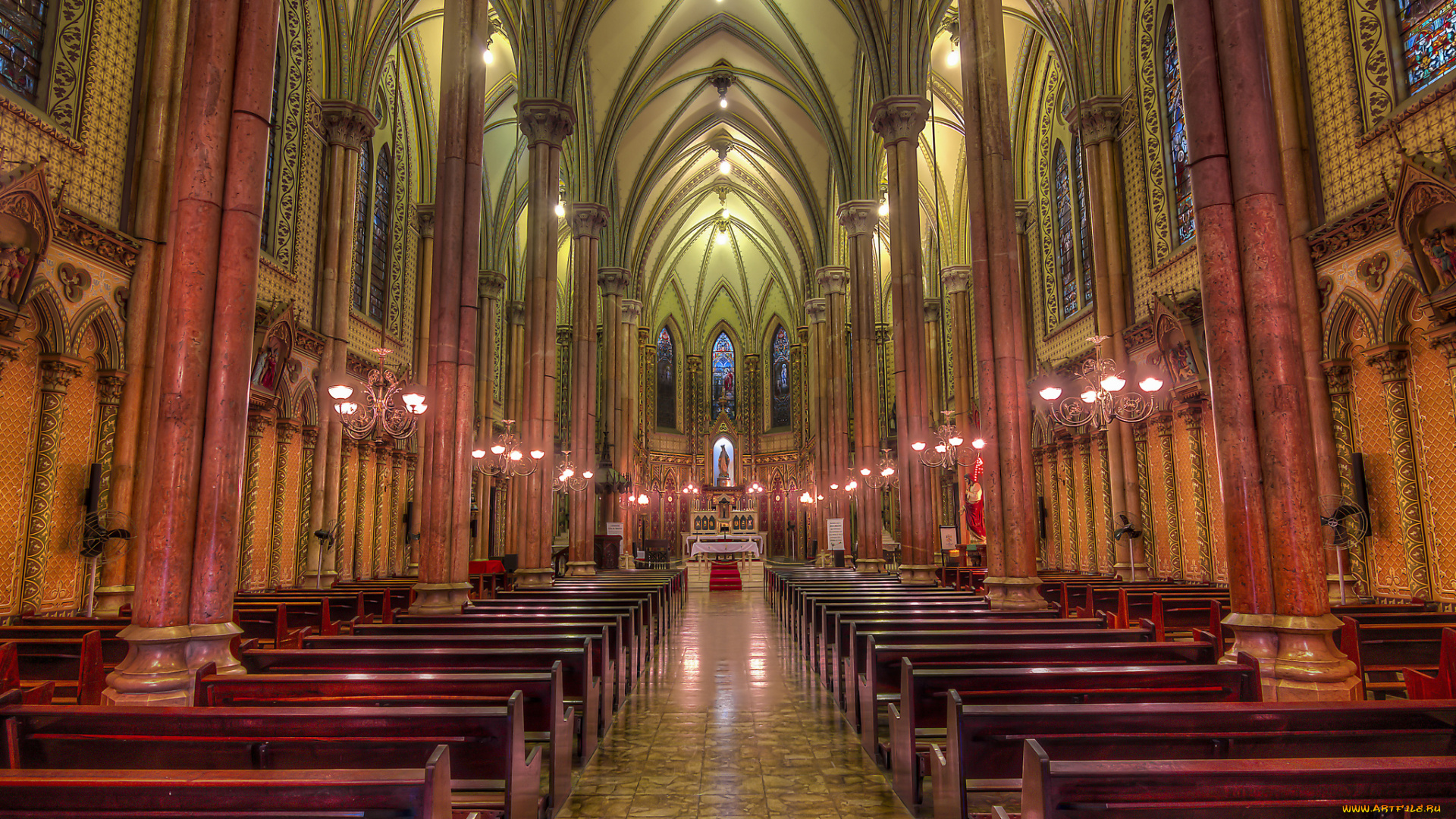 igreja, da, imaculada, conceic&, 807, a&, 771, интерьер, убранство, , роспись, храма, храм