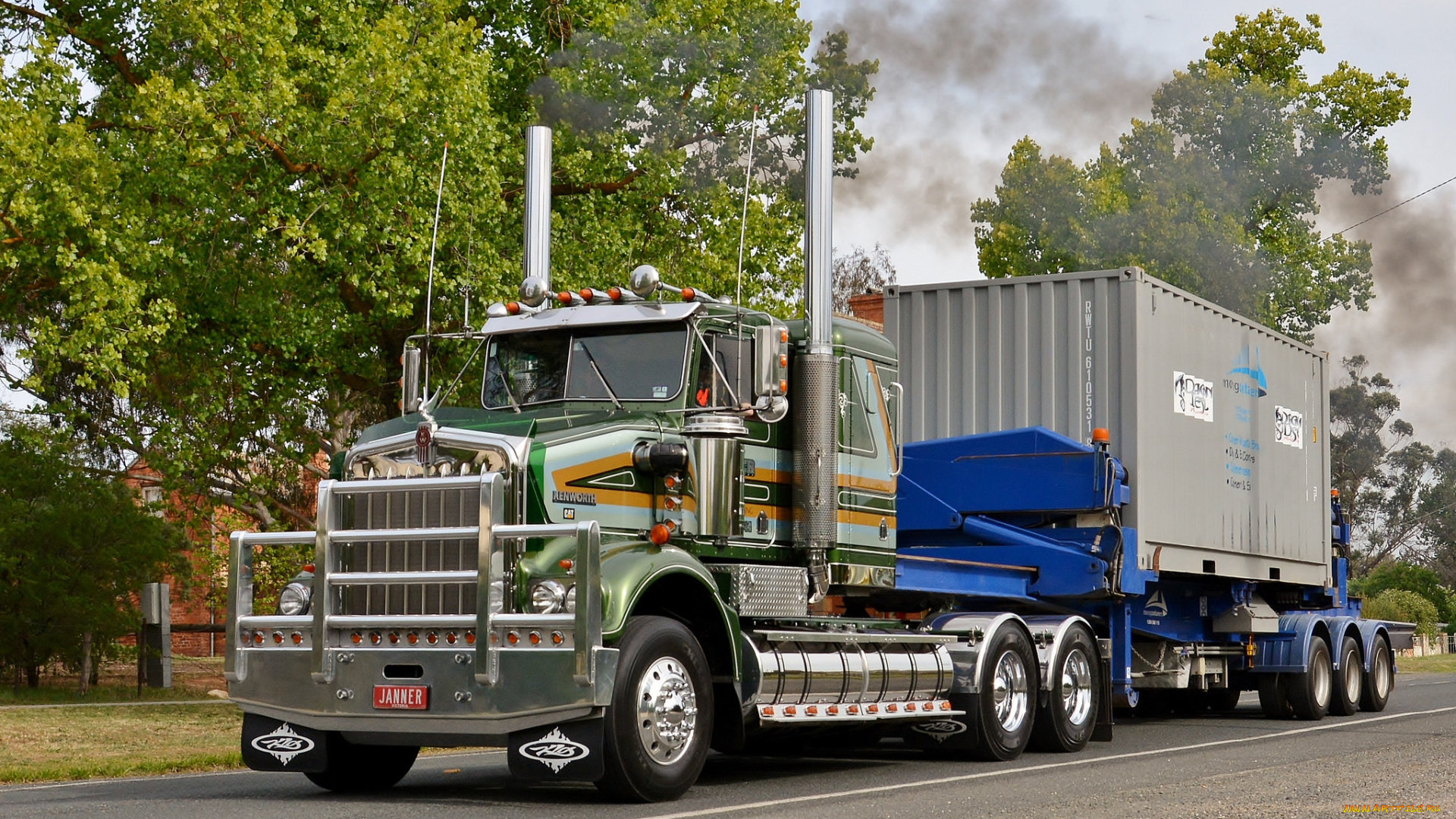 kenworth, автомобили, тягач, седельный, грузовик, тяжелый