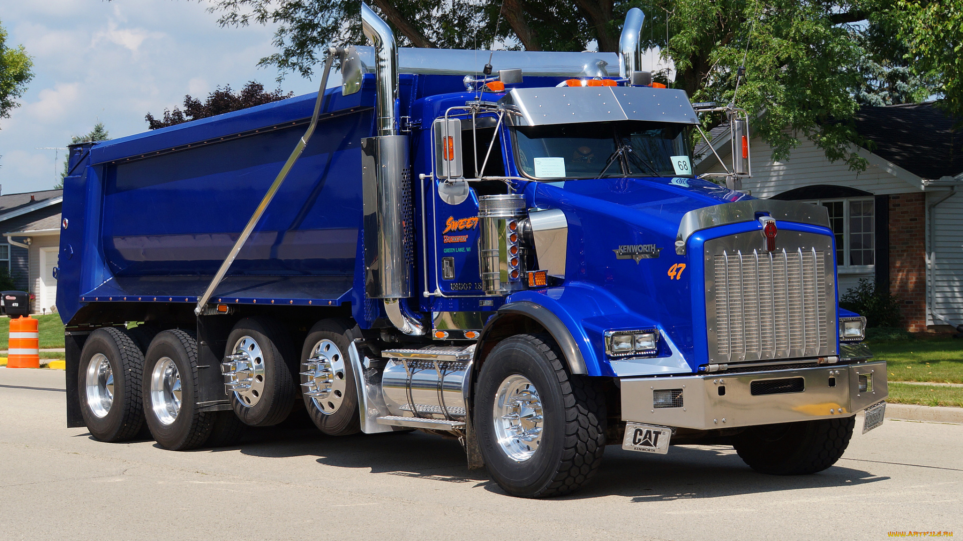 kenworth, dump, truck, автомобили, kenworth, тяжелый, грузовик, седельный, тягач