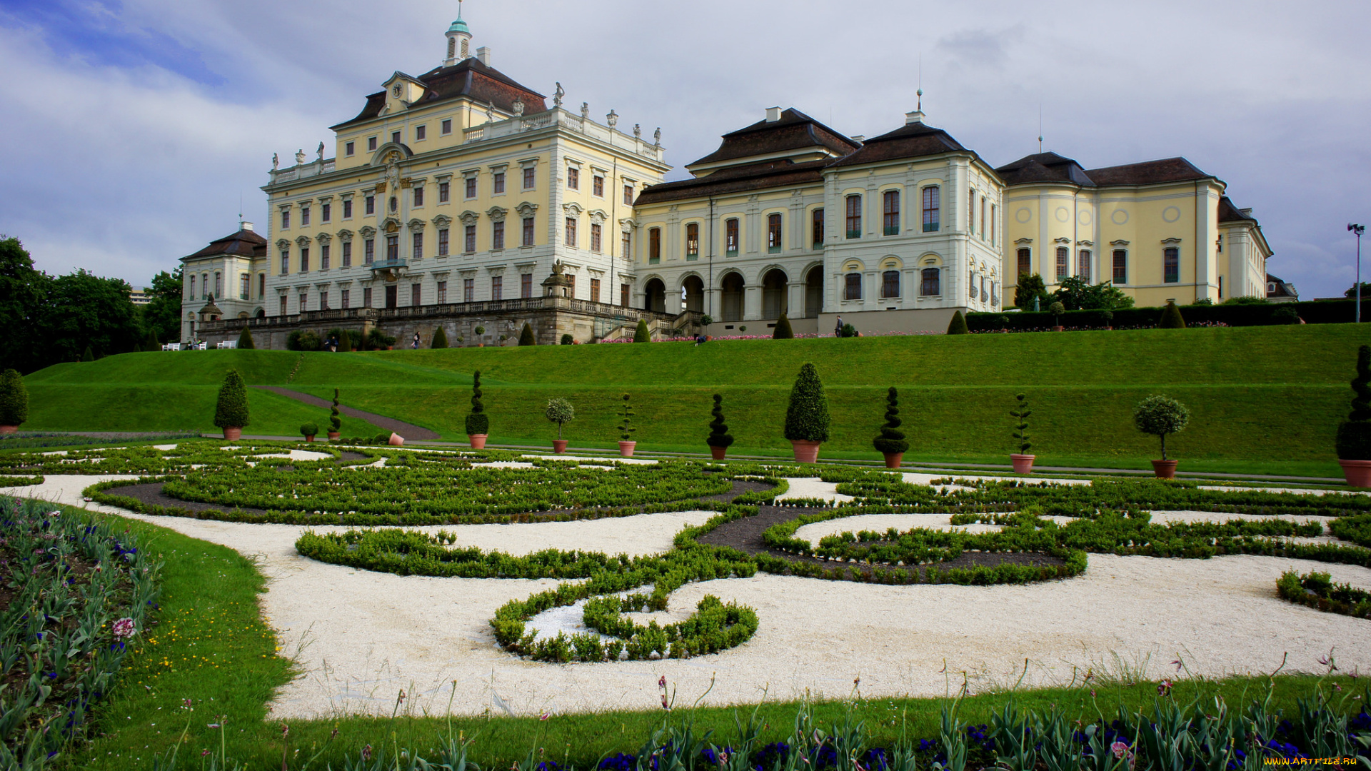 ludwigsburg, palace, города, -, дворцы, , замки, , крепости, пригорок, парк, дворец