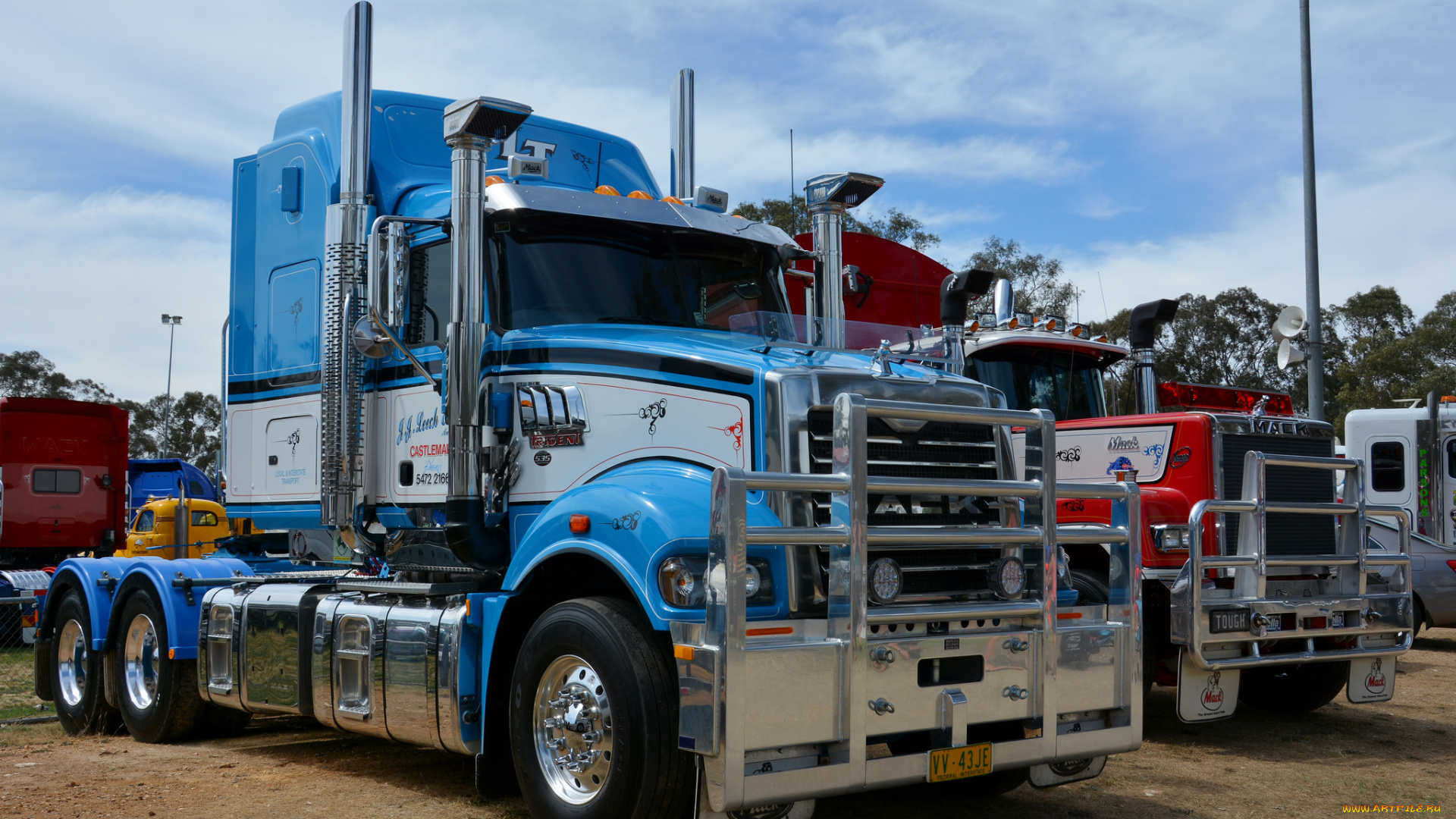 mack, автомобили, седельный, грузовик, тяжелый, тягач