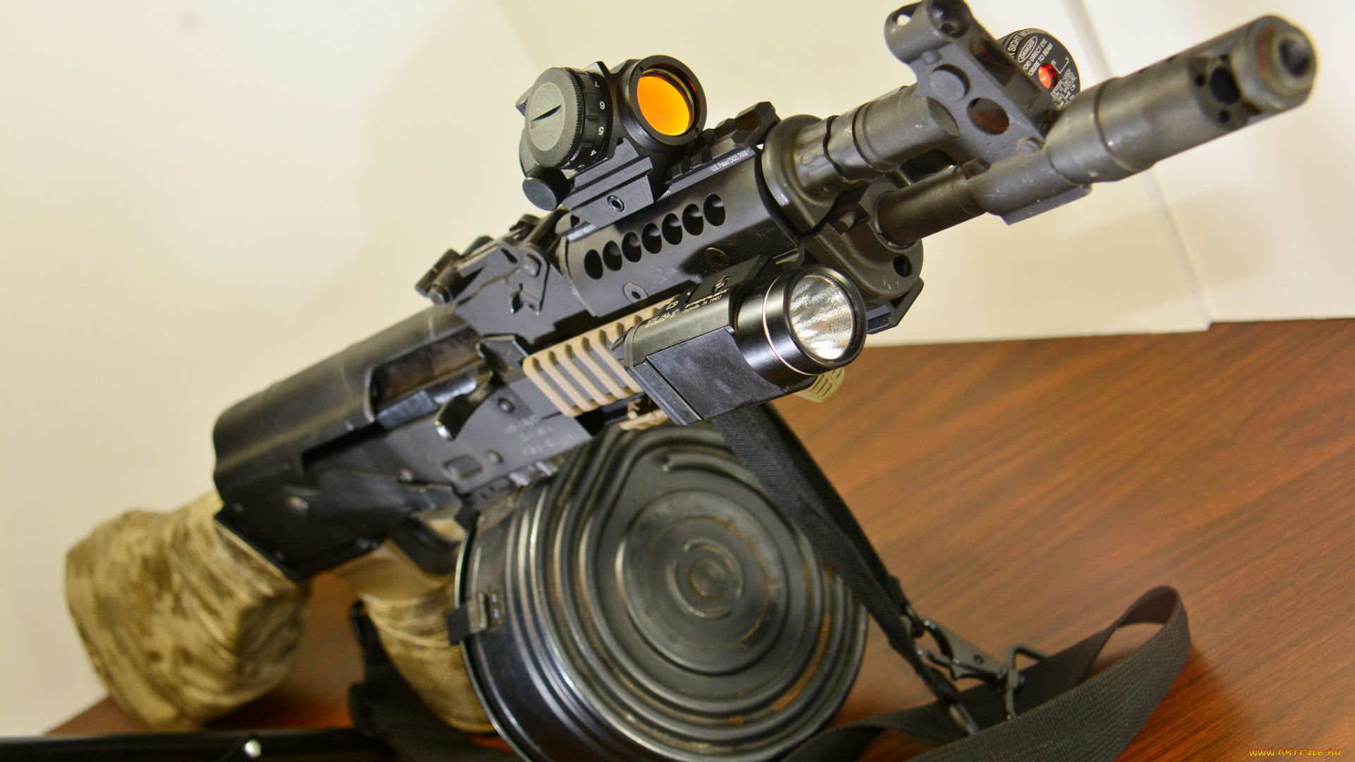 оружие, автоматы, дульный, тормоз